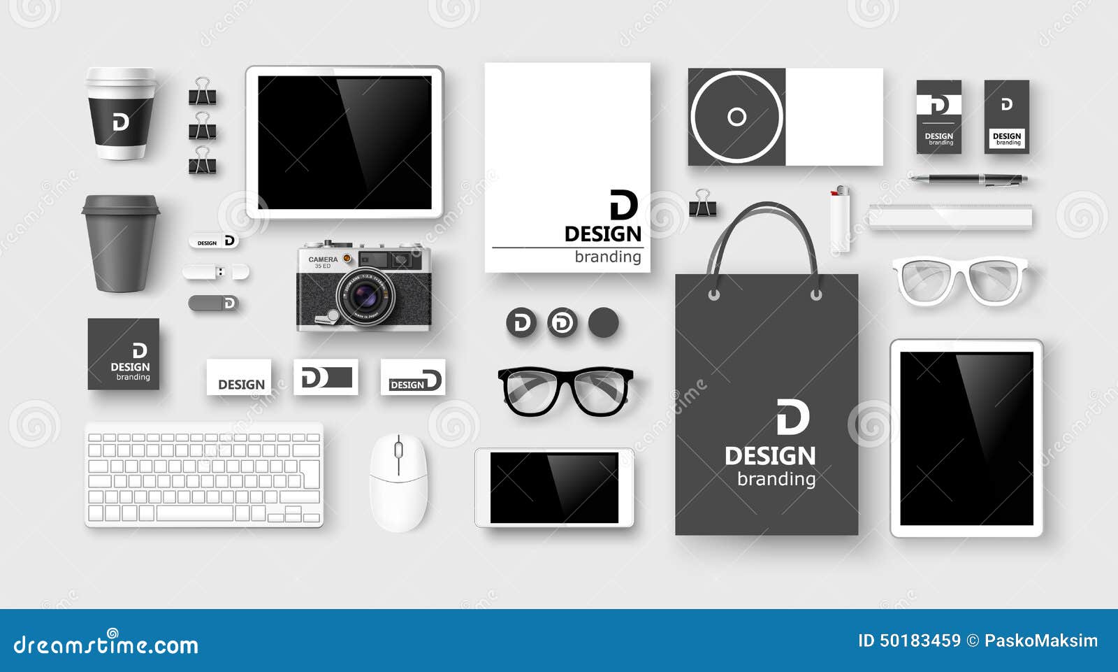 set of corporate identity and branding. 