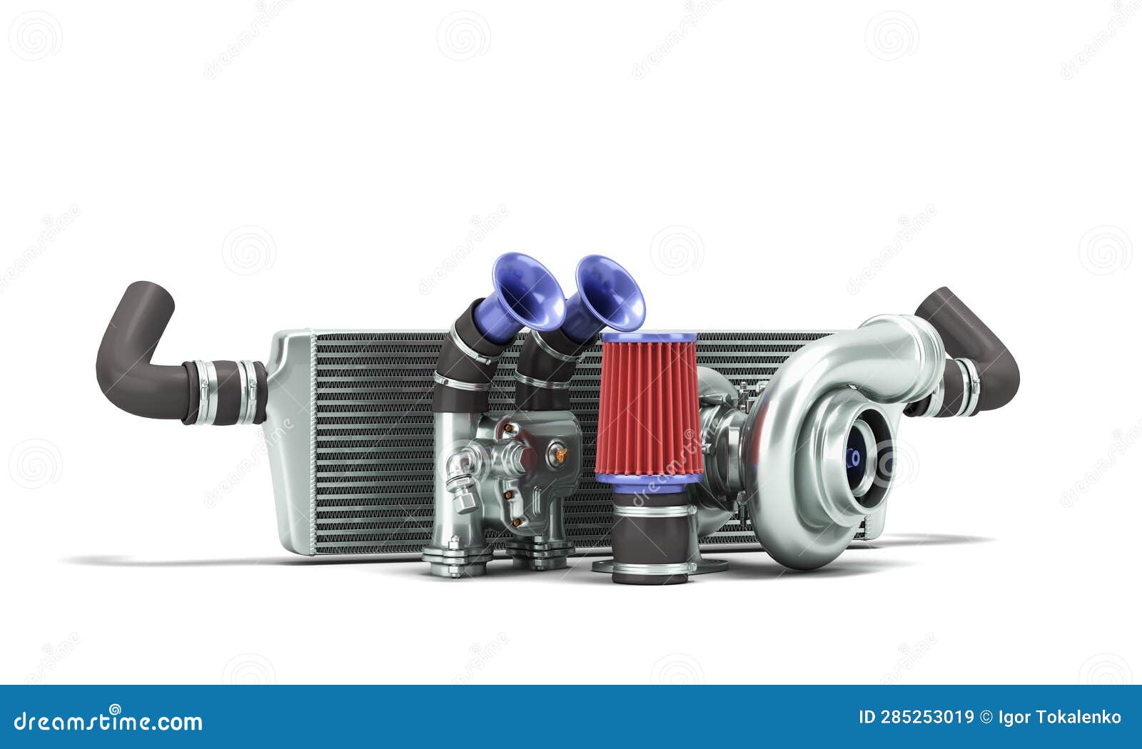 Set of Custom Spare Car Parts for Tuning the Internal Components 3d