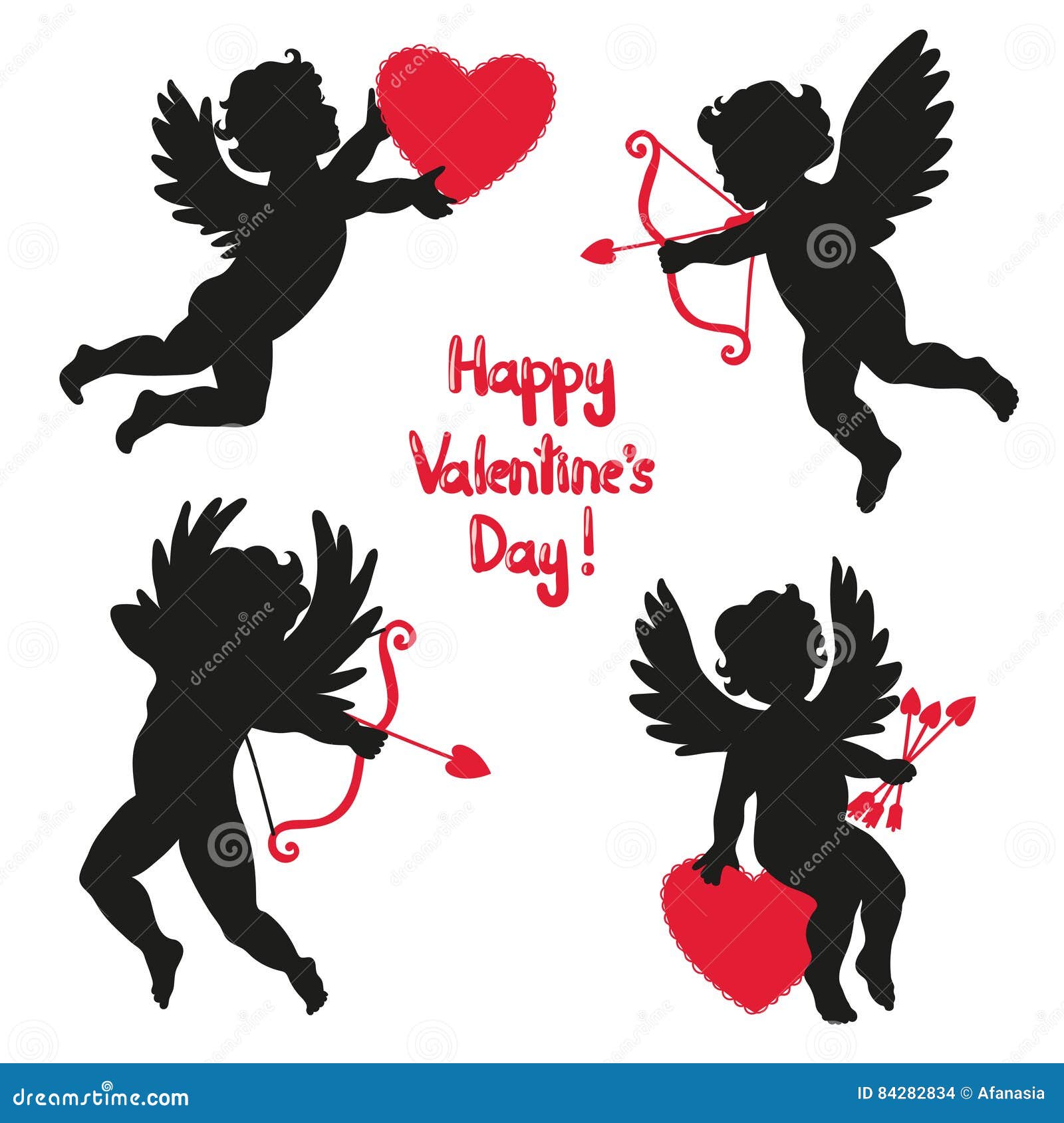 Valentine/'s Day bundle of illustrations Pets Holidays Romantic collection Angels Hearts Cupid Love clipart Wings