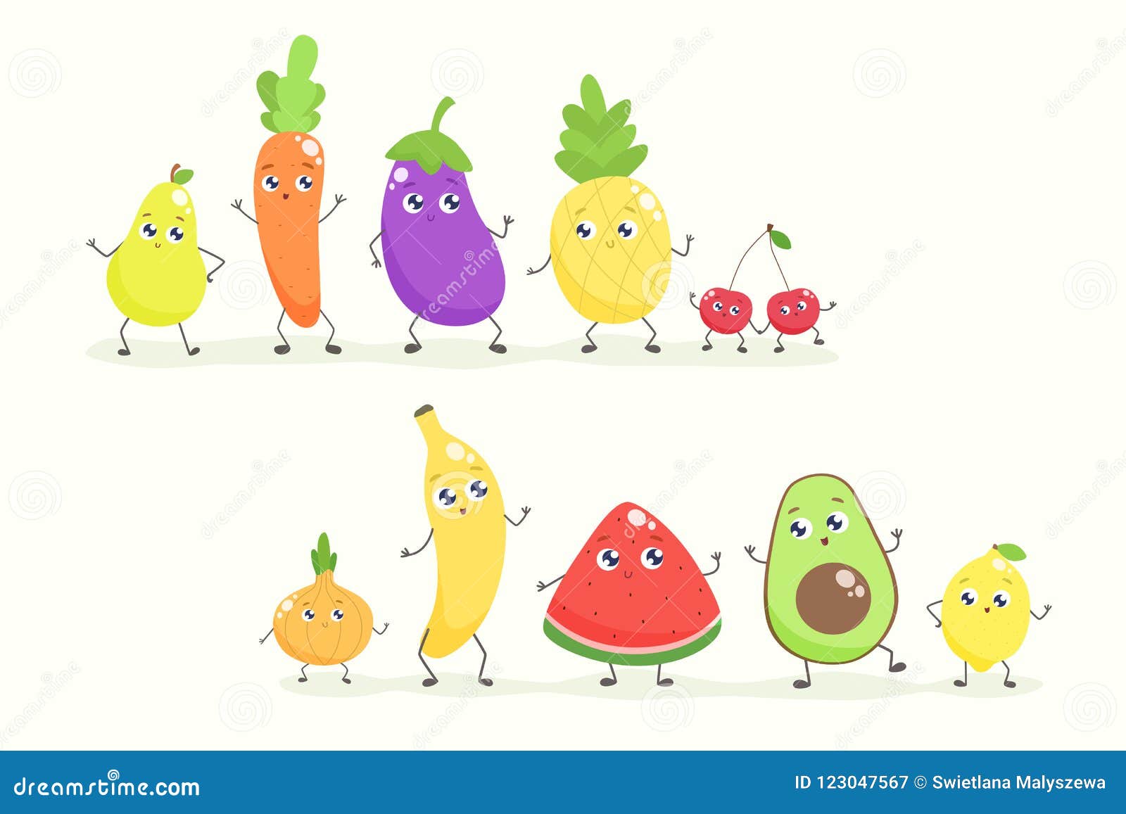 Featured image of post Fruits And Vegetables Cartoon Clipart