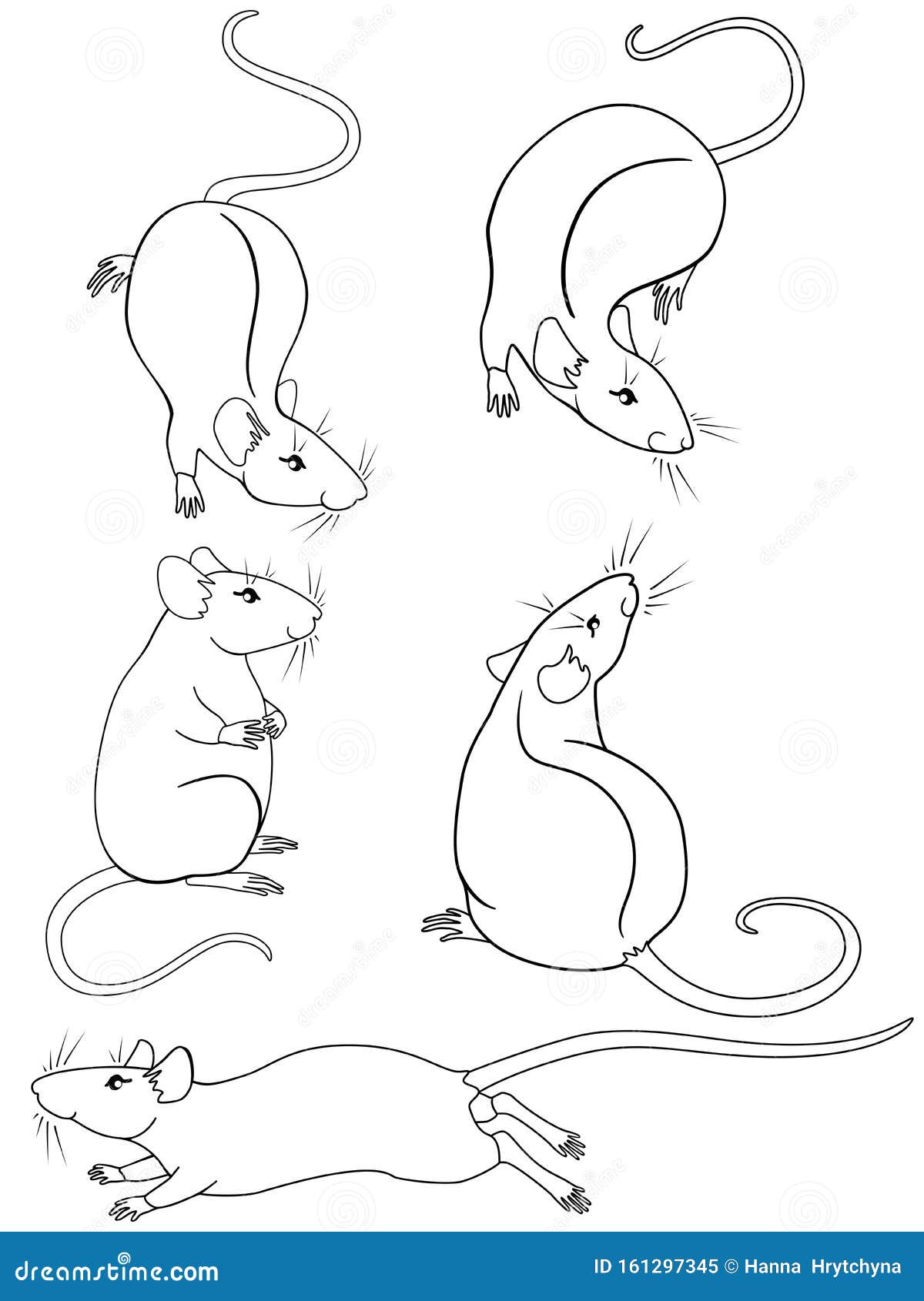 Раскраска крыса Дамбо