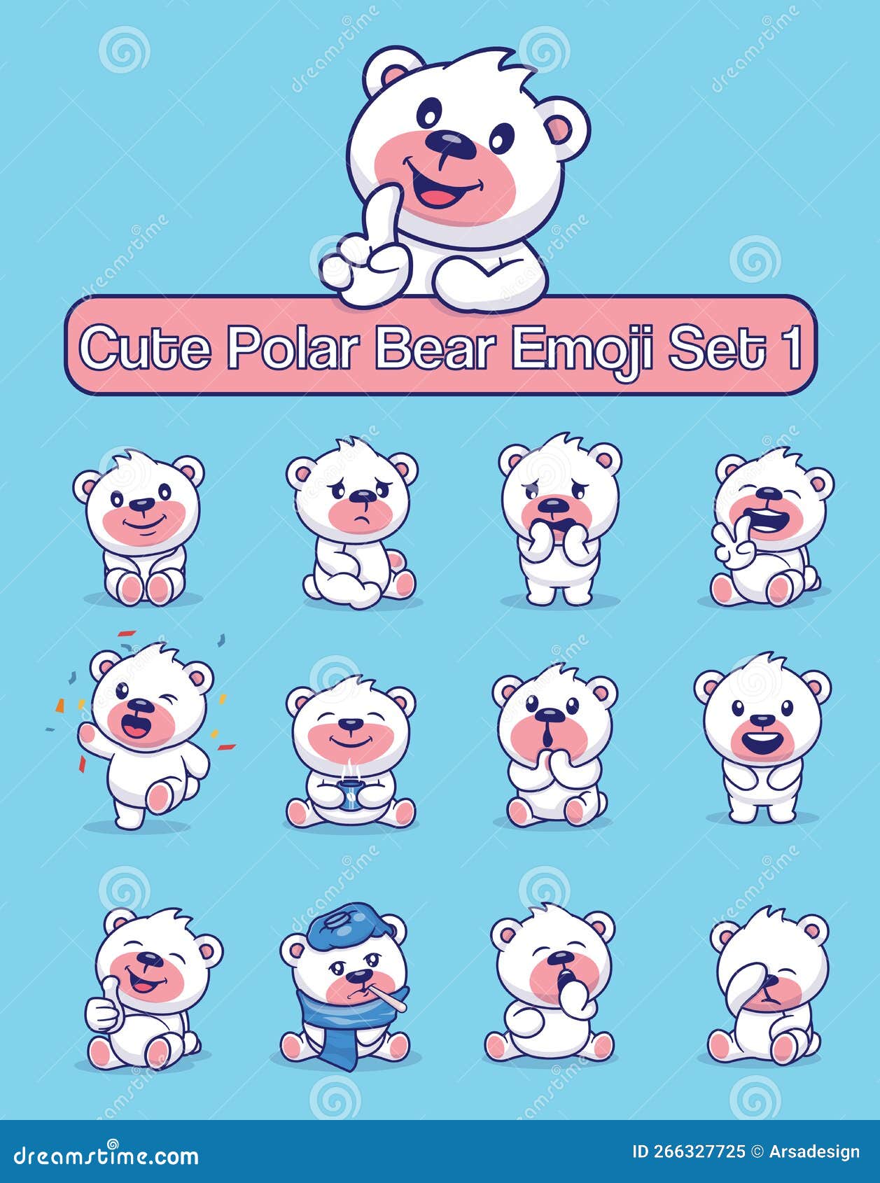 Polar Bear Emoji Stock Illustrations – 88 Polar Bear Emoji Stock  Illustrations, Vectors & Clipart - Dreamstime