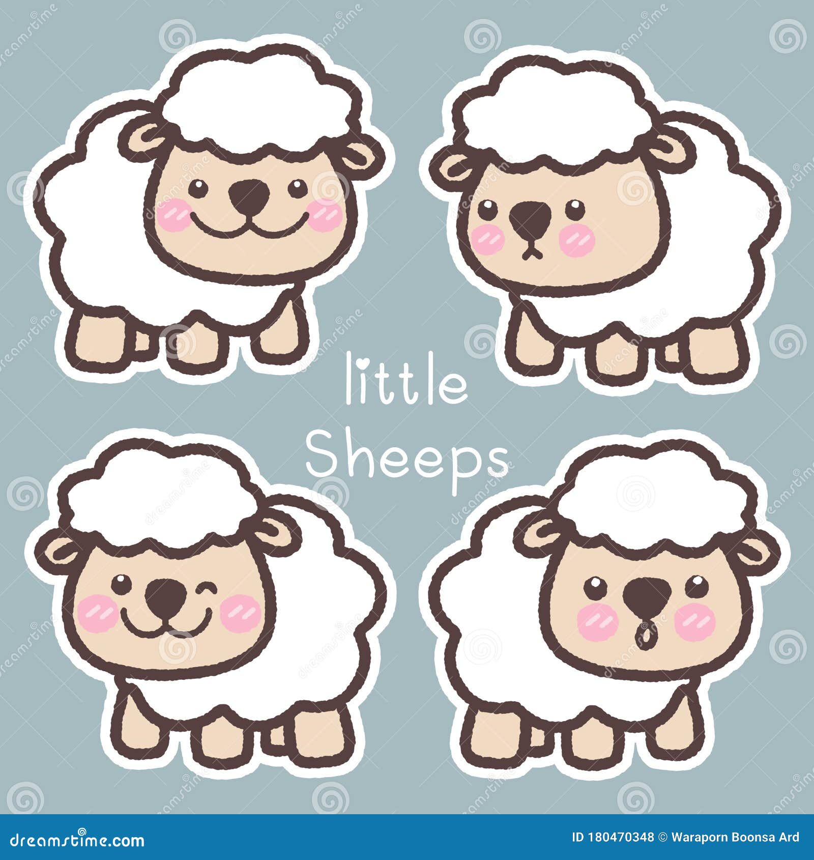 Set of Cute Sheep Cartoon Drawing Stock Illustration - Illustration of night, childish: 180470348 Set of Cute Sheep Cartoon Drawing Stock Illustration - Illustration of night, childish: 180470348