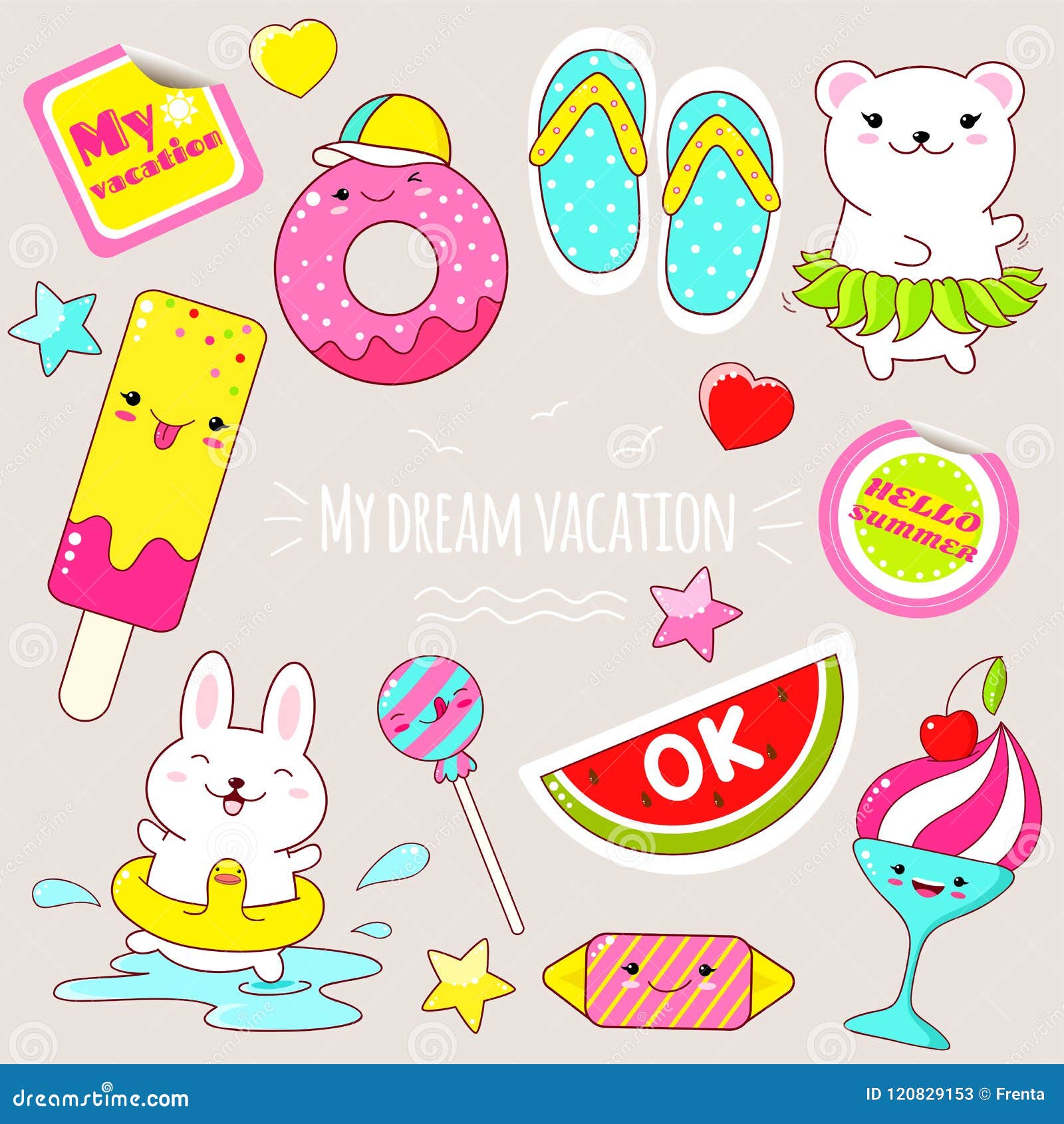 Cute Summer Sticker Sheet, Cute Decorative Stickers, Tiny Stickers, Mini  Stickers, Stickers for Adults, Scrapbooking Stickers, Kawaii Summer 