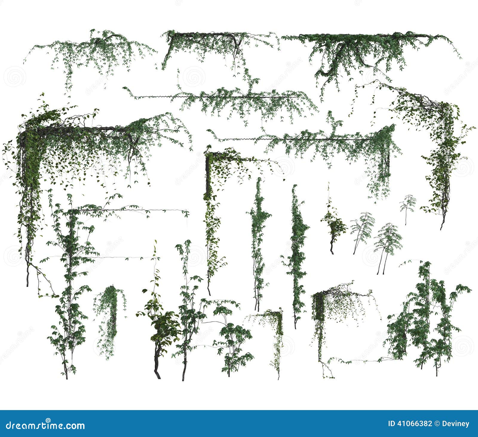 Set of 3d vine corners stock photo. Illustration of background 41066382