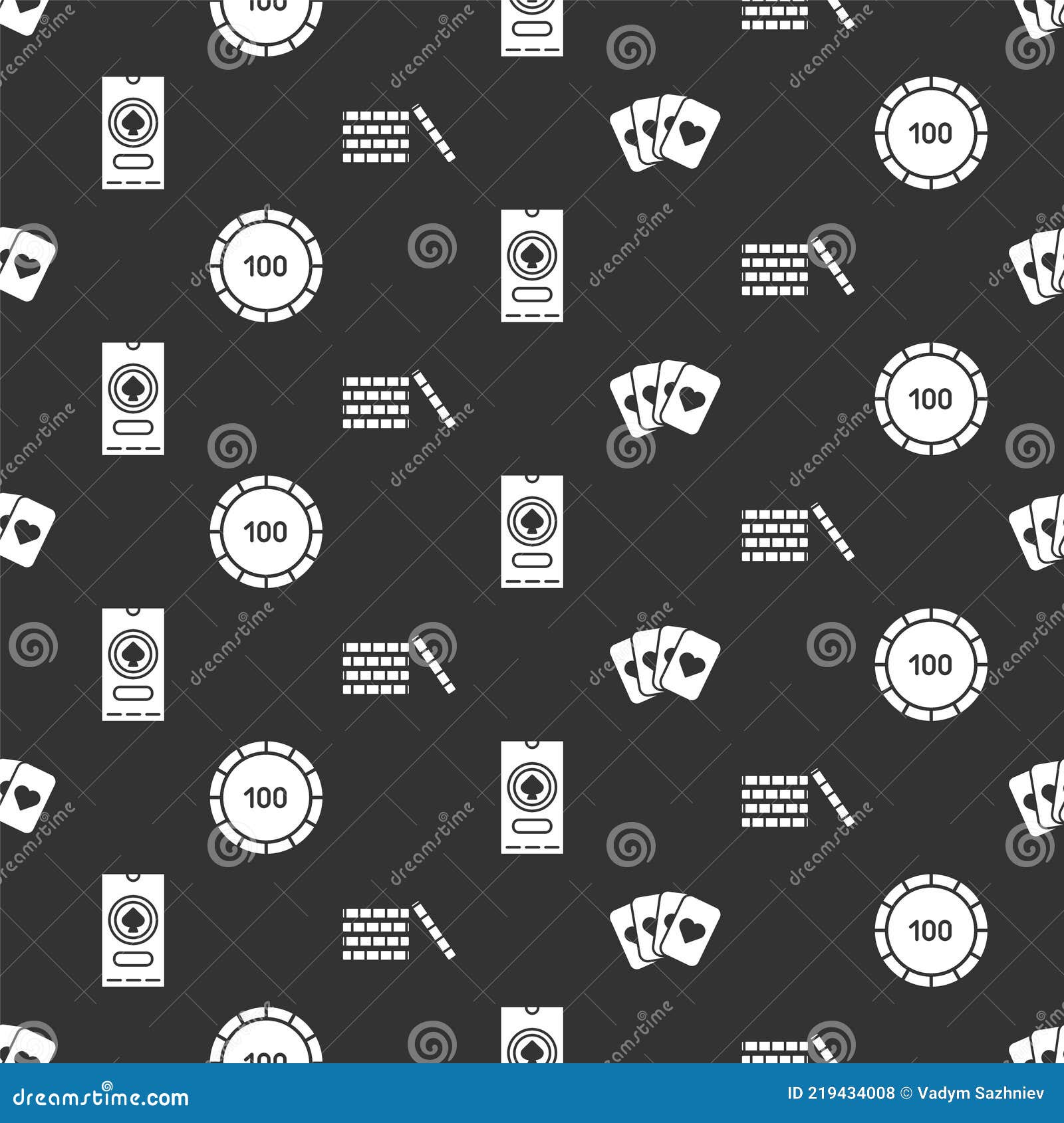 Set Deck of Playing Cards, Casino Chips, Casino Poker Tournament