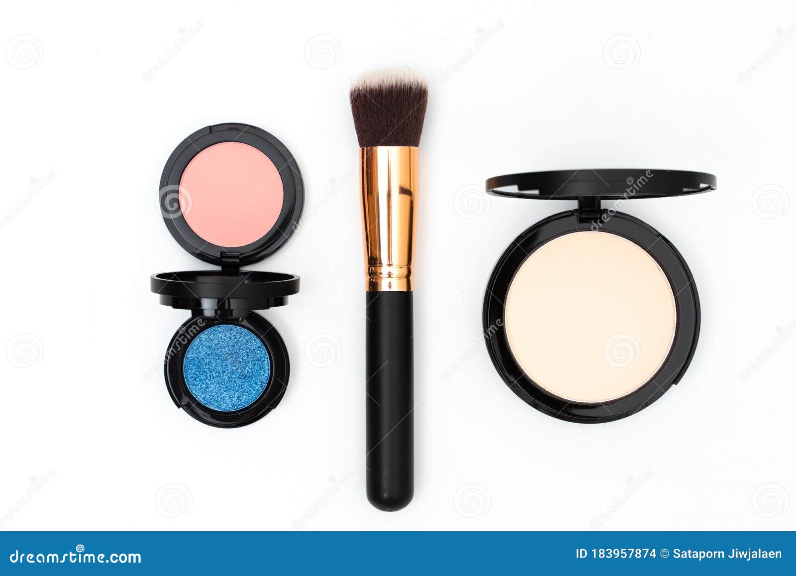 Set Decorative Cosmetics on Isolated Stock Photo Image of