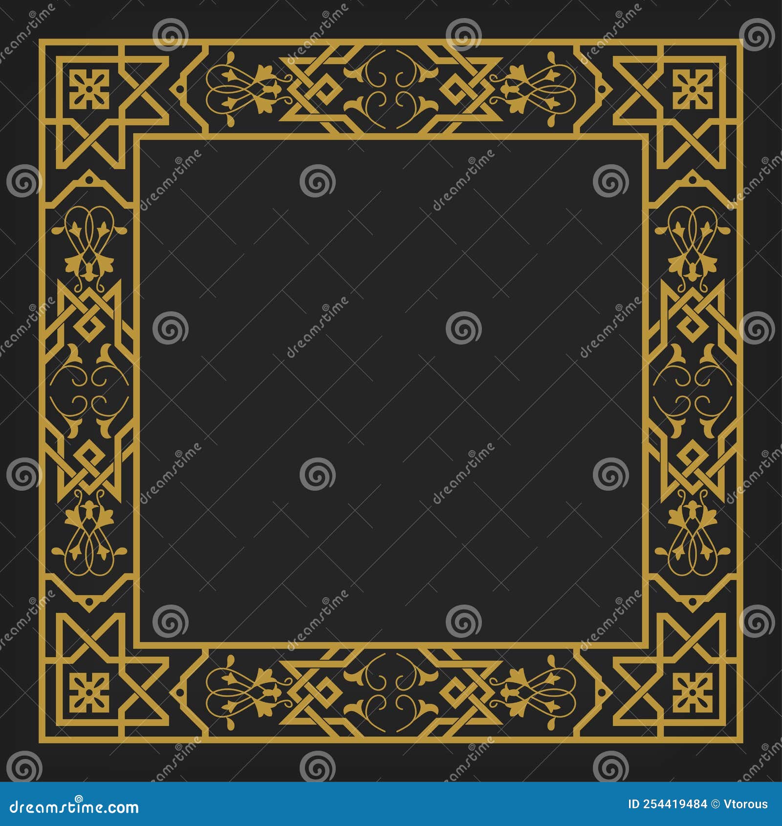 Decorative seamless border stock vector. Illustration of decorative