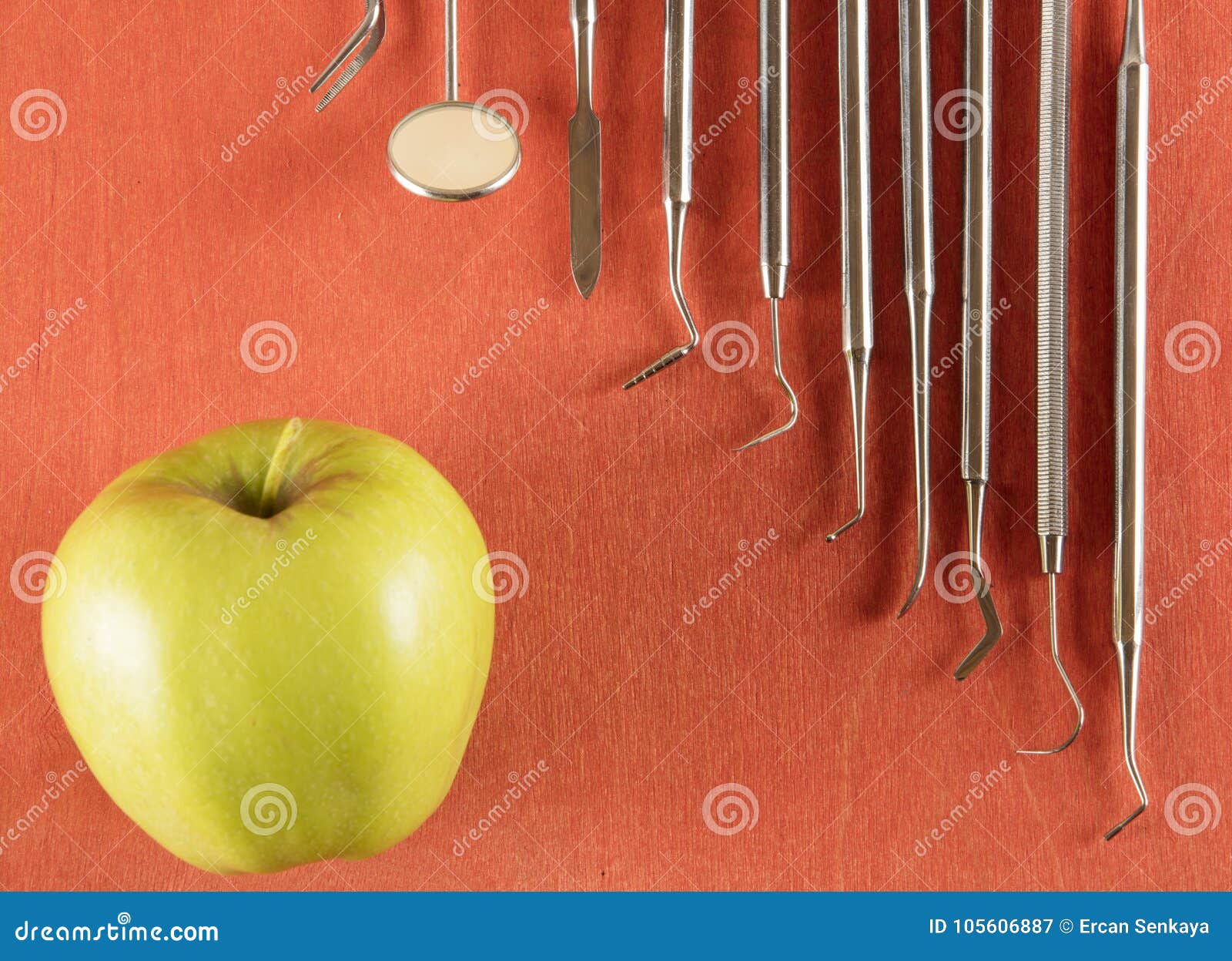 Set of dentist tools stock image. Image of clinic, dentistry 105606887