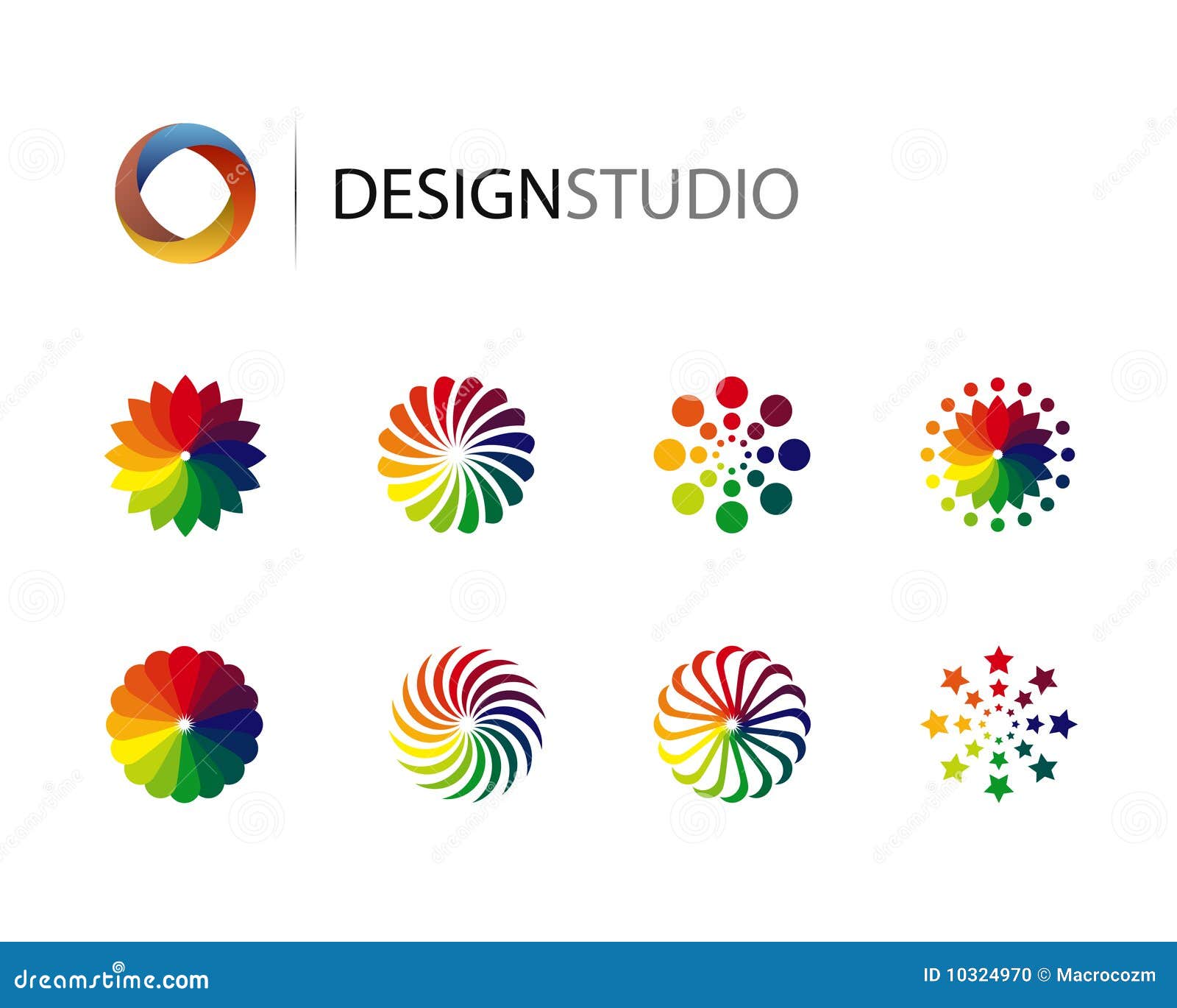 Set Of Design Graphic Logo Elements Stock Vector ...