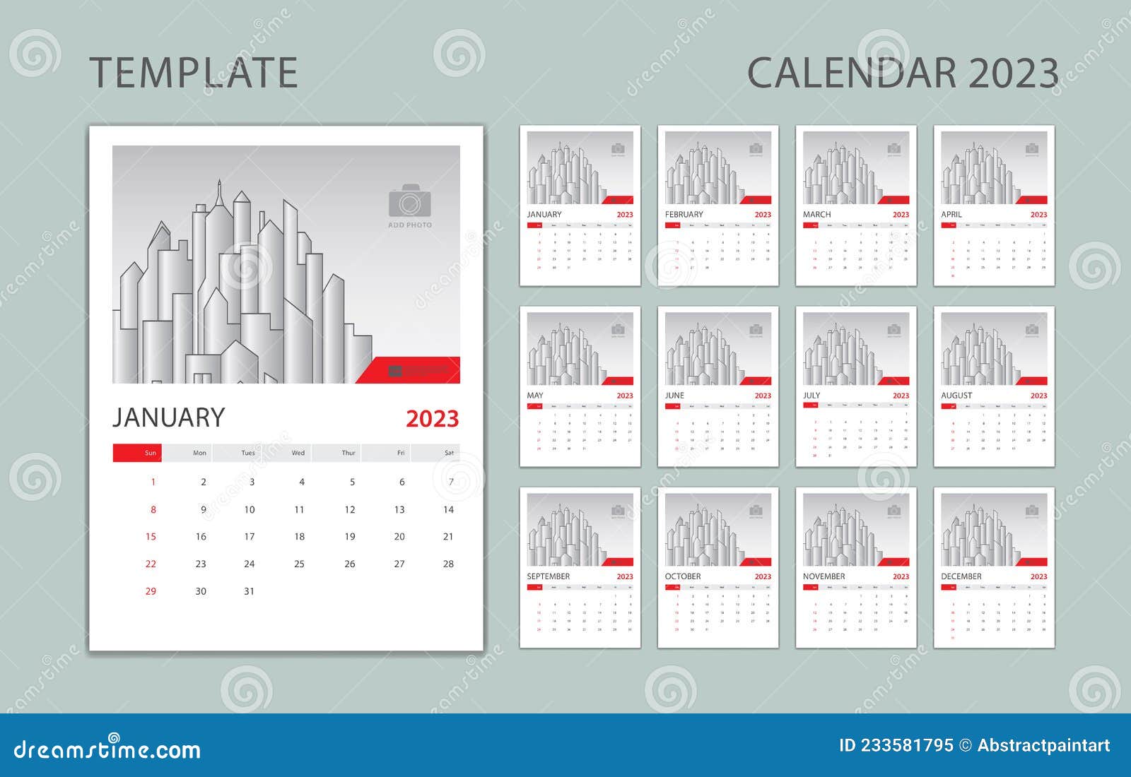 Calendar 2023 Template Vector Wall Calendar 2023 Design Desk Calendar
