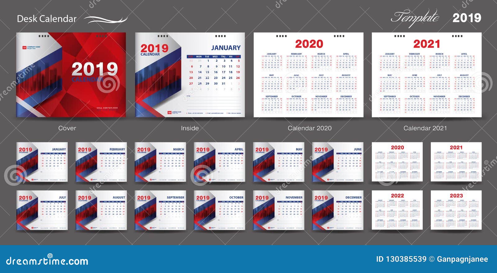 Flyers Schedule 2022 2023 Set Desk Calendar 2019 Template Design Vector, Calendar 2020,2021, 2022,  2023, Cover Design, Set Of 12 Months, Week Starts Sunday Stock Vector -  Illustration Of Design, Advertisement: 130385539