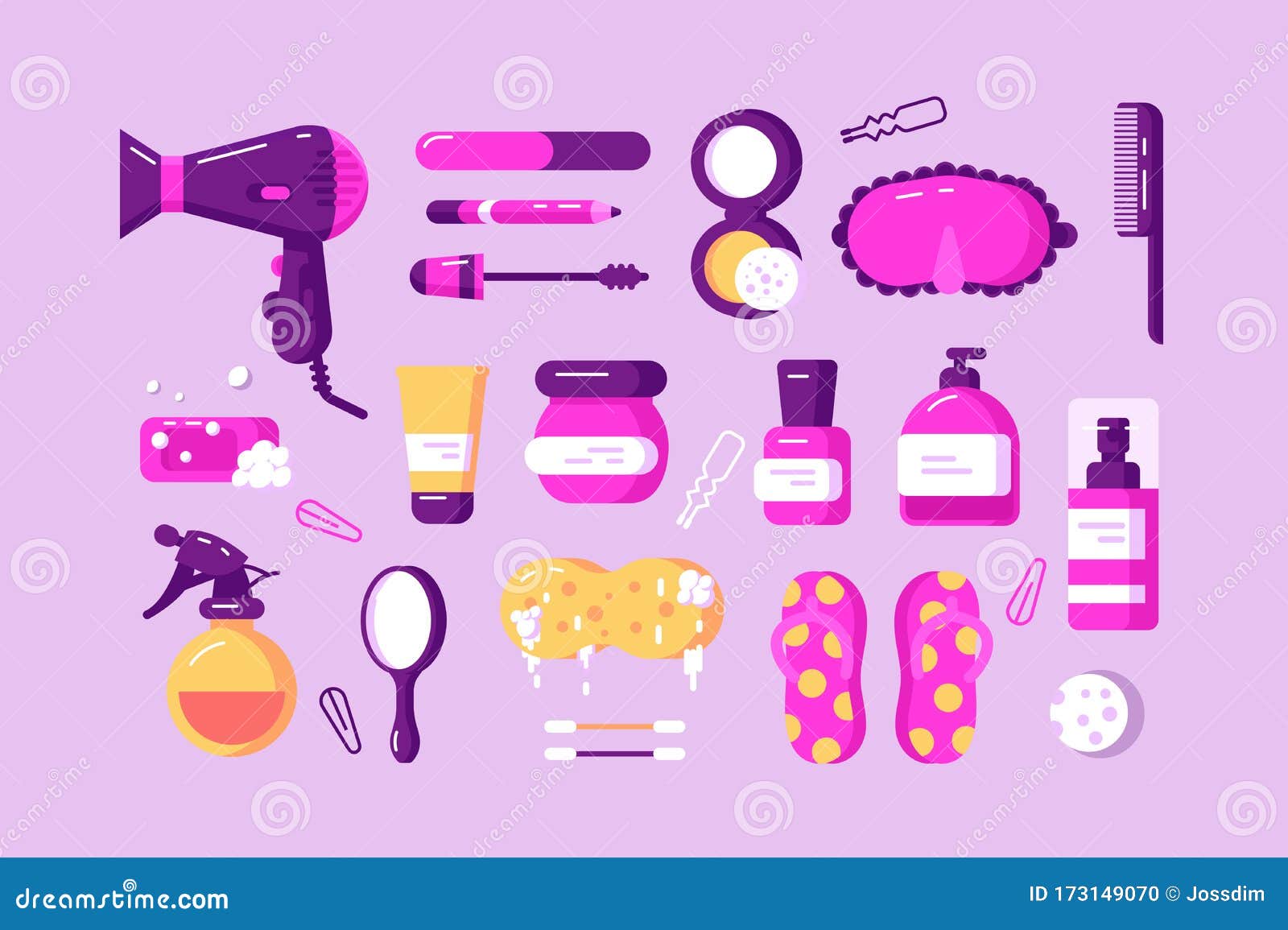 Set of Different Body Care Accessories Stock Illustration - Illustration of mask, powder: 173149070 Set of Different Body Care Accessories Stock Illustration - Illustration of mask, powder: 173149070