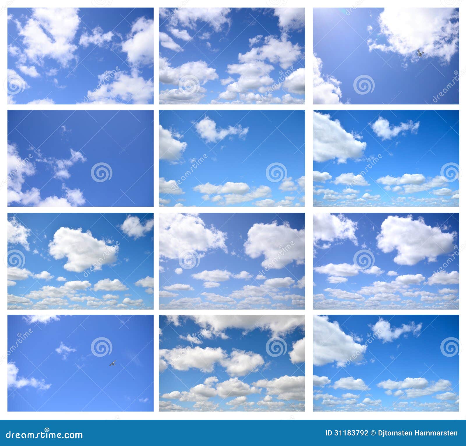 Set Of Different Clouds Stock Photo Image Of Heaven