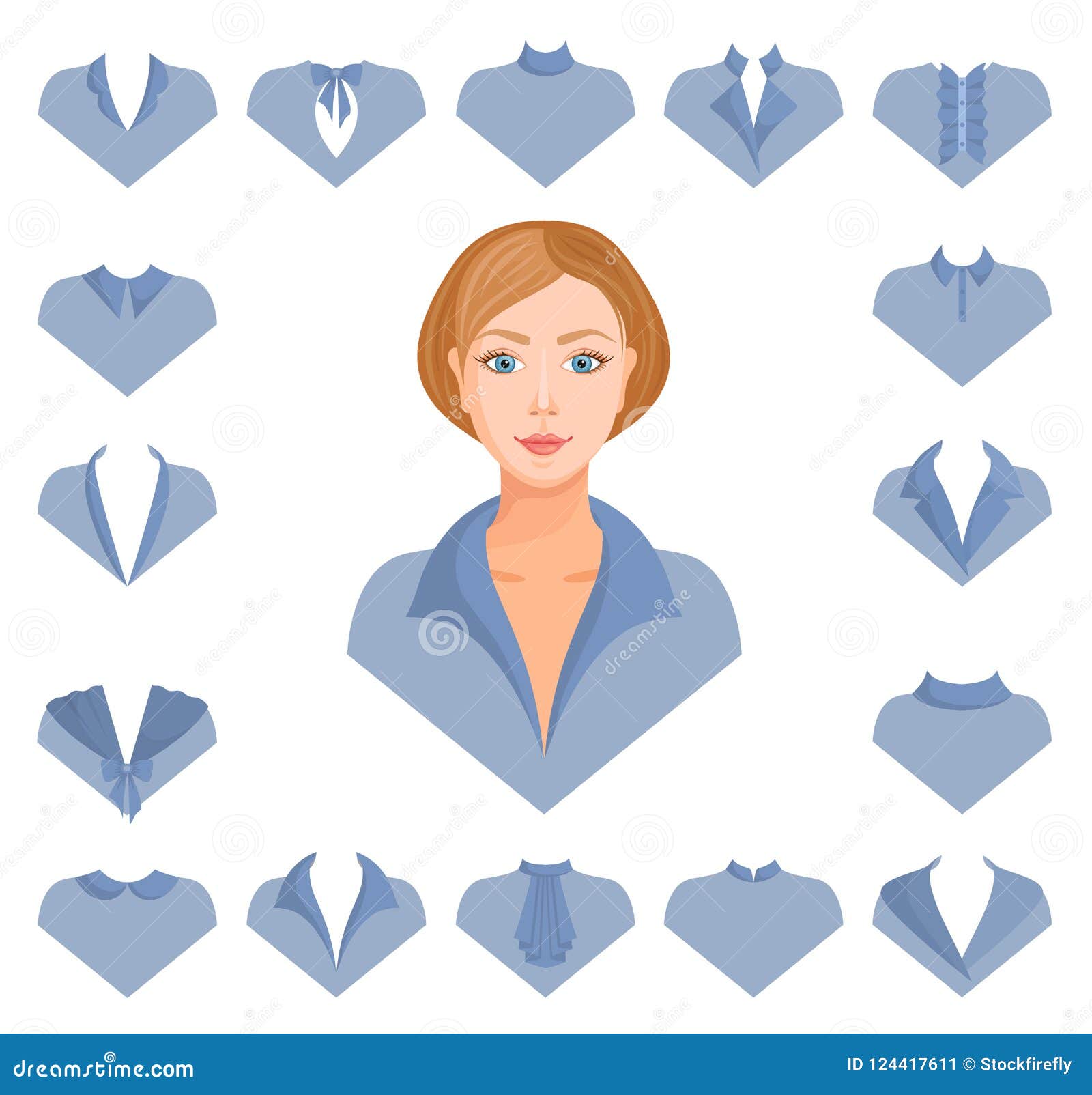 Vector Collars. Selection of Design Options. Vector. Stock Vector