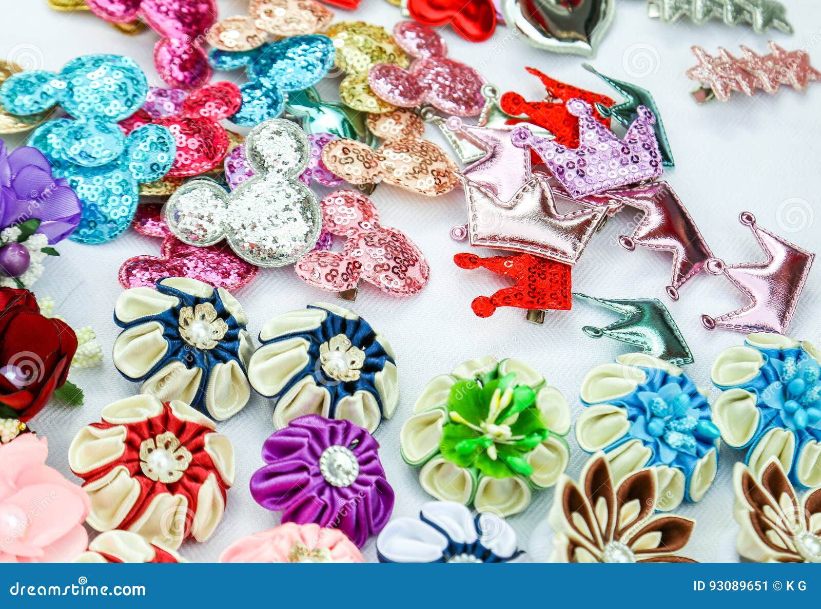 A Set of Different Colored Hairpins Stock Image Image of fashion