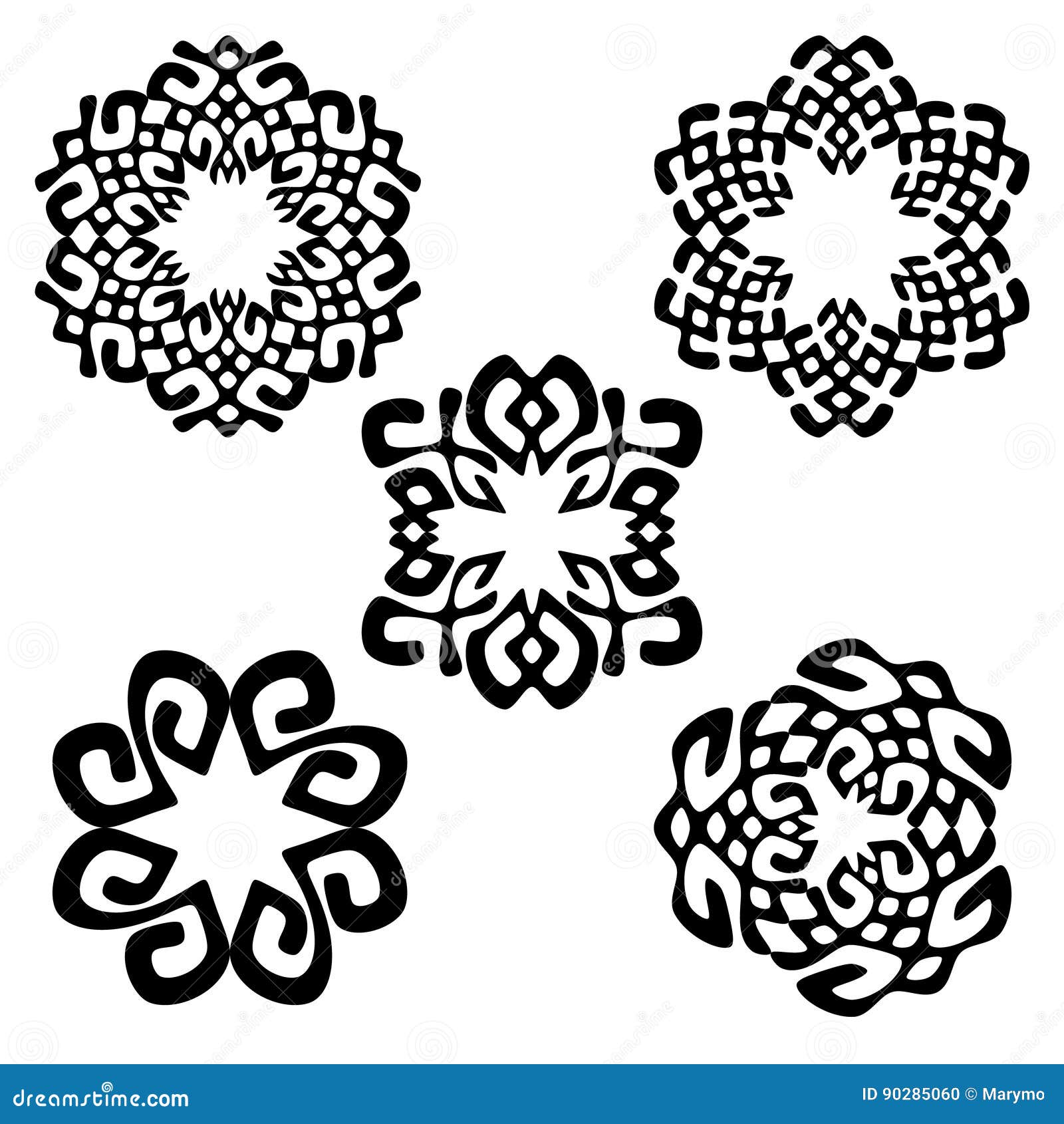 Set of Different Ethnic Signs Stock Vector - Illustration of logo ...