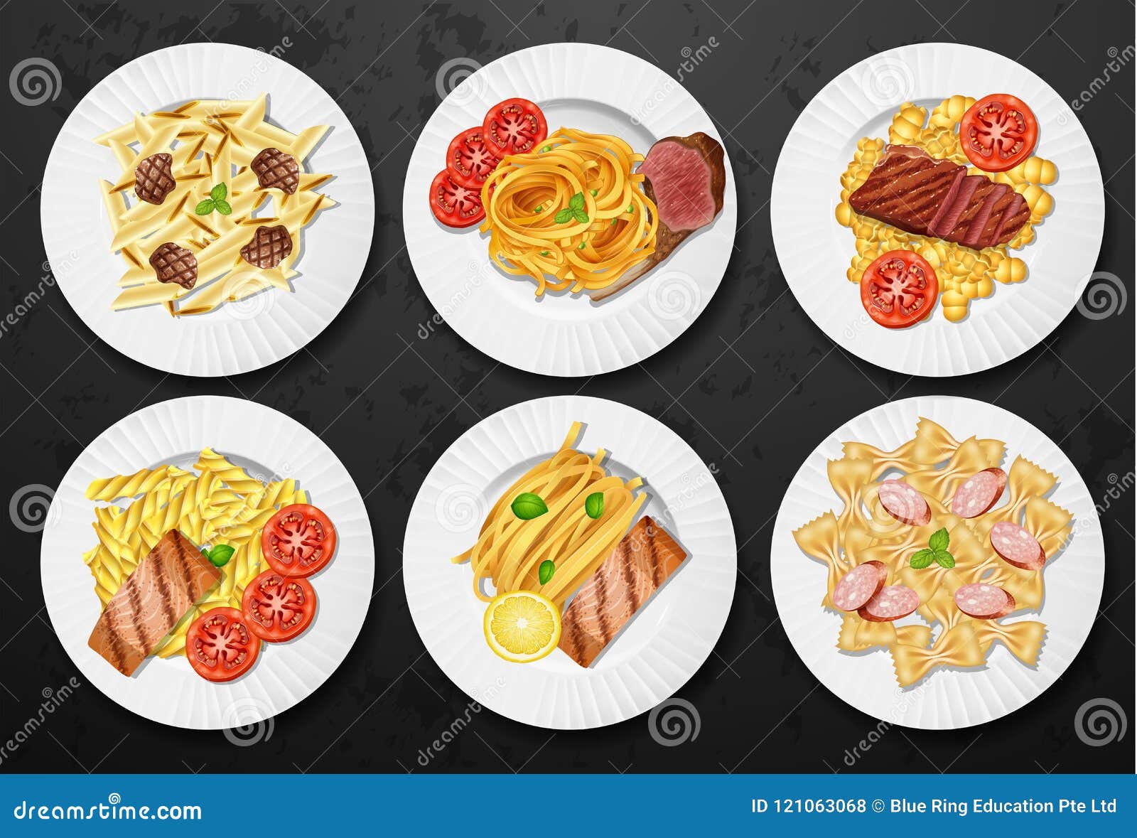 Premium Vector  Watercolor drawing pasta types set cute vintage  illustration pasta italian food cuisines