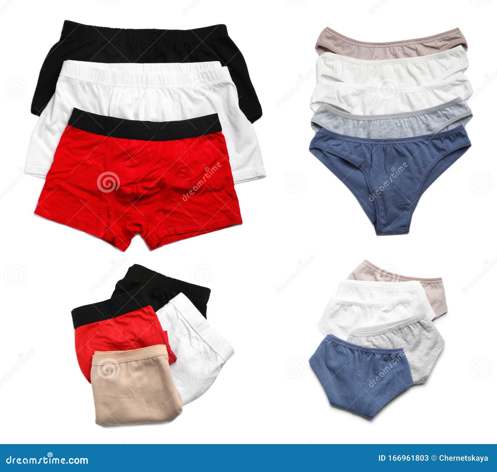 Set of Different Underwear on Background Stock Image Image of