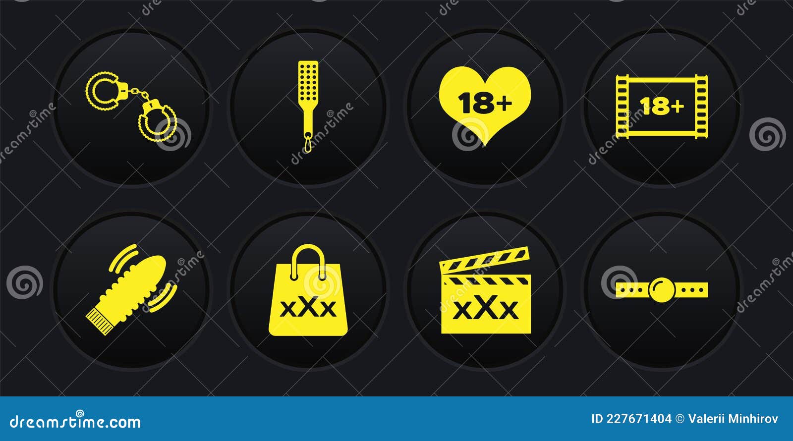 Xxx Plu Film Video - Set Vibrator for Sex Games, Play Video with 18 Plus, Shopping Bag Triple X,  Movie Clapper Sex, Content Heart Stock Vector - Illustration of paddle,  vector: 227671404