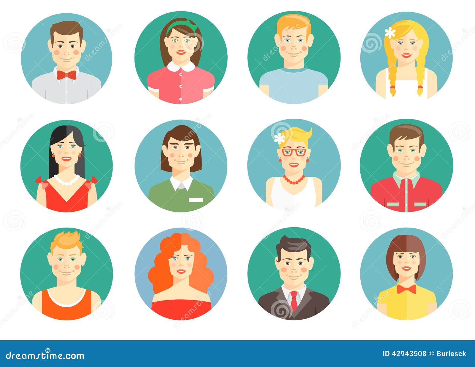 Set Diverse People Avatar Icons Stock Illustrations – 551 Set Diverse  People Avatar Icons Stock Illustrations, Vectors & Clipart - Dreamstime