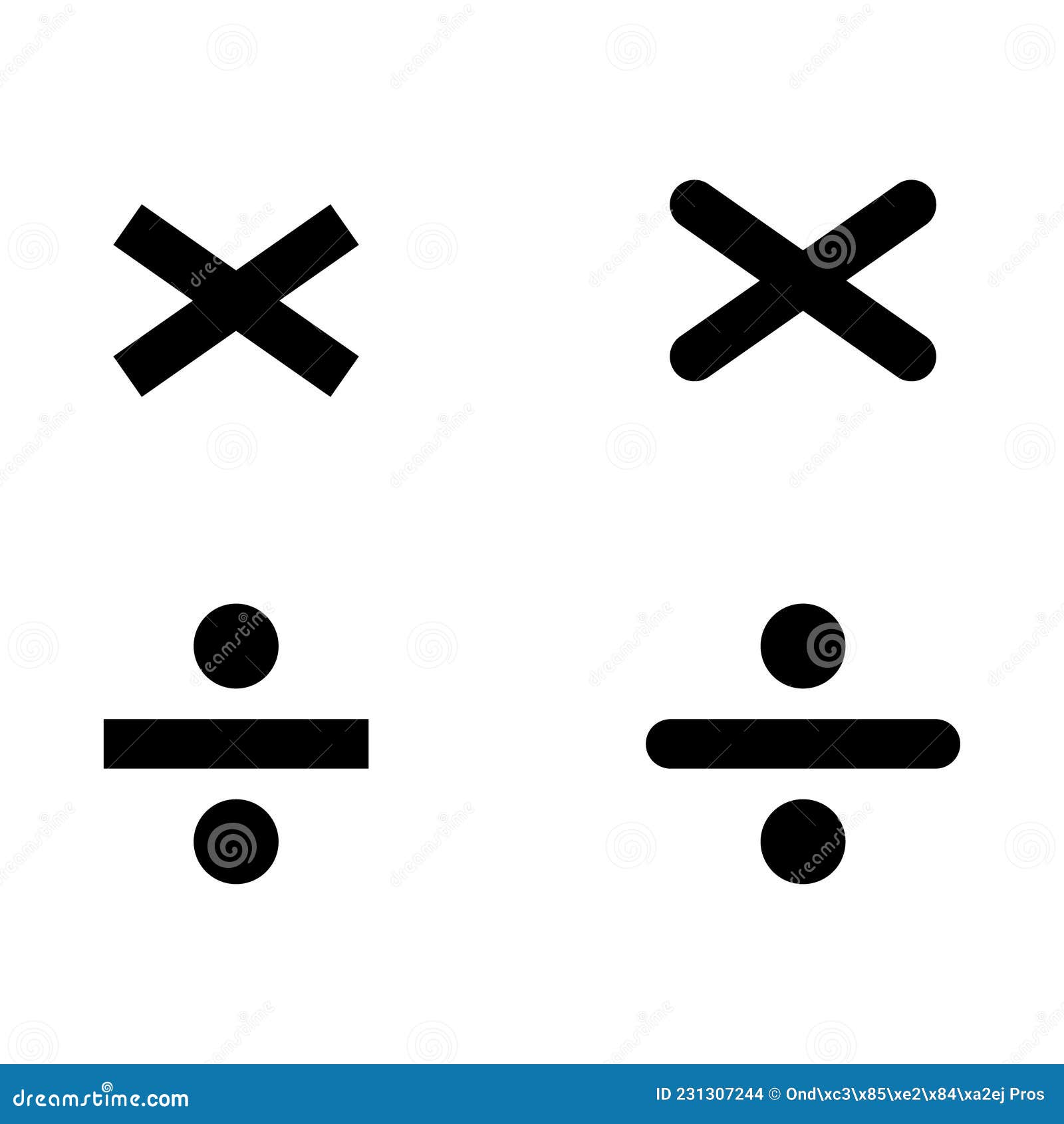 Set of Divide and Equal Mathematics Symbol, Education Maths Icon, Web  Element Vector Illustration Design, Finance Sign Stock Vector -  Illustration of economy, math: 231307244