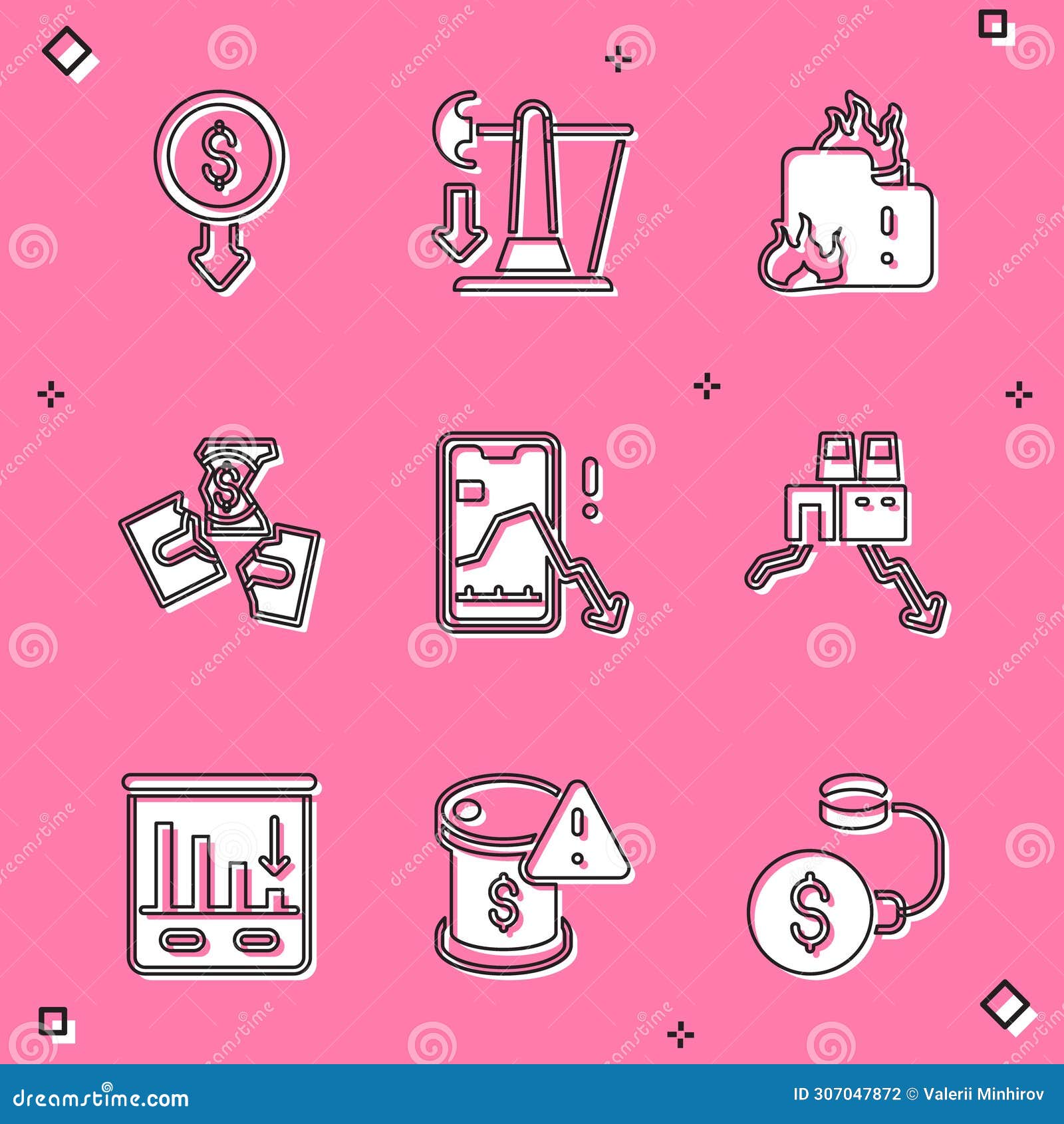 burning-banknote-house-on-a-light-background-stock-photography