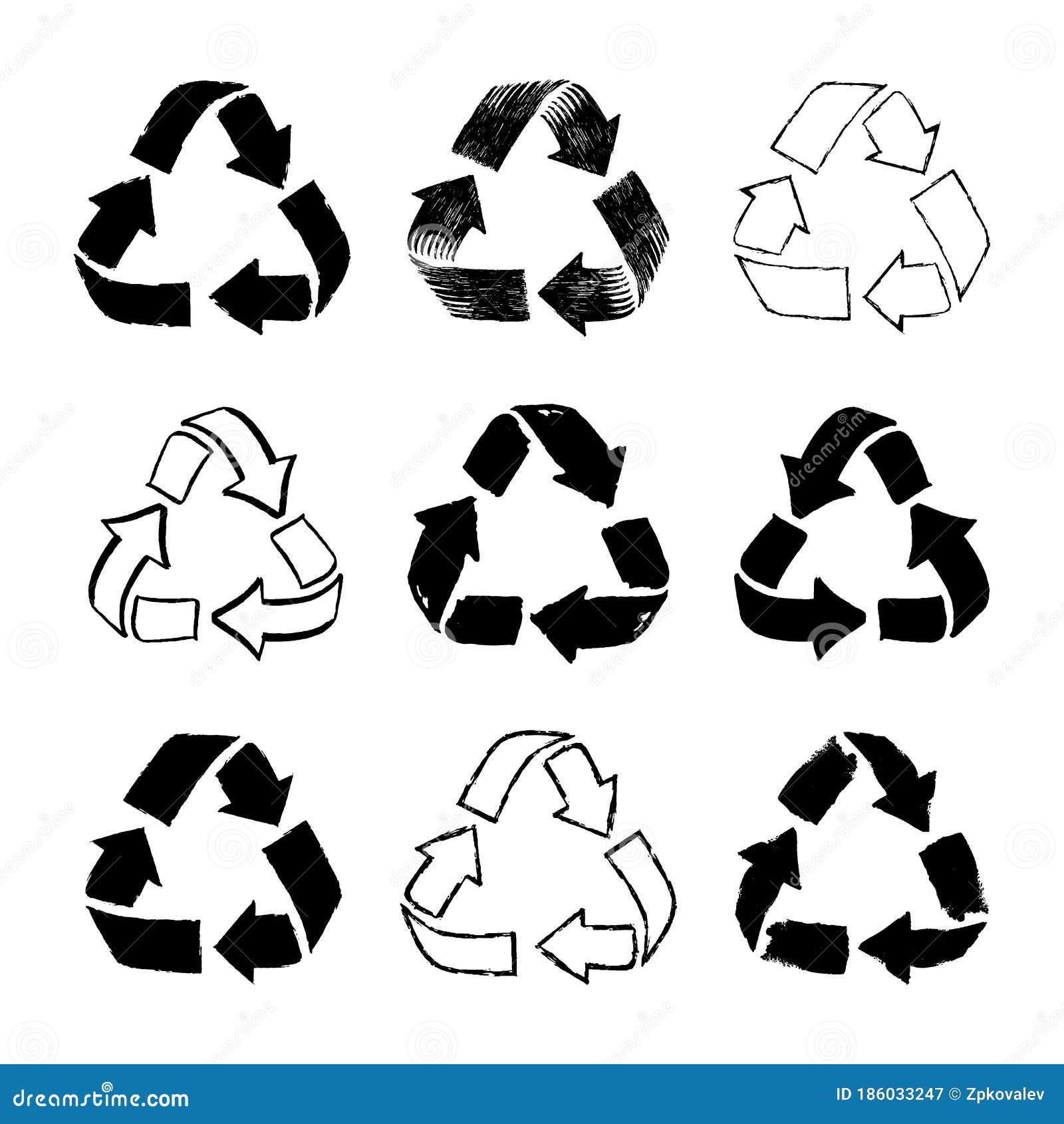 Set of Sketch Doodle Vector Recycle Reuse Symbol Isolated on White Stock  Vector - Illustration of loop, arrow: 72755759