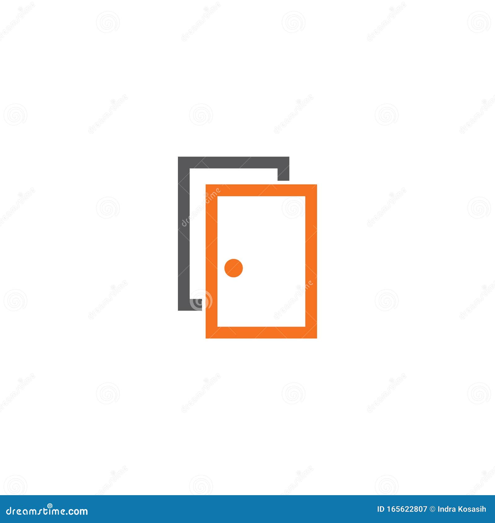 Set of Door Logo Template Vector Icon Illustration Stock Vector