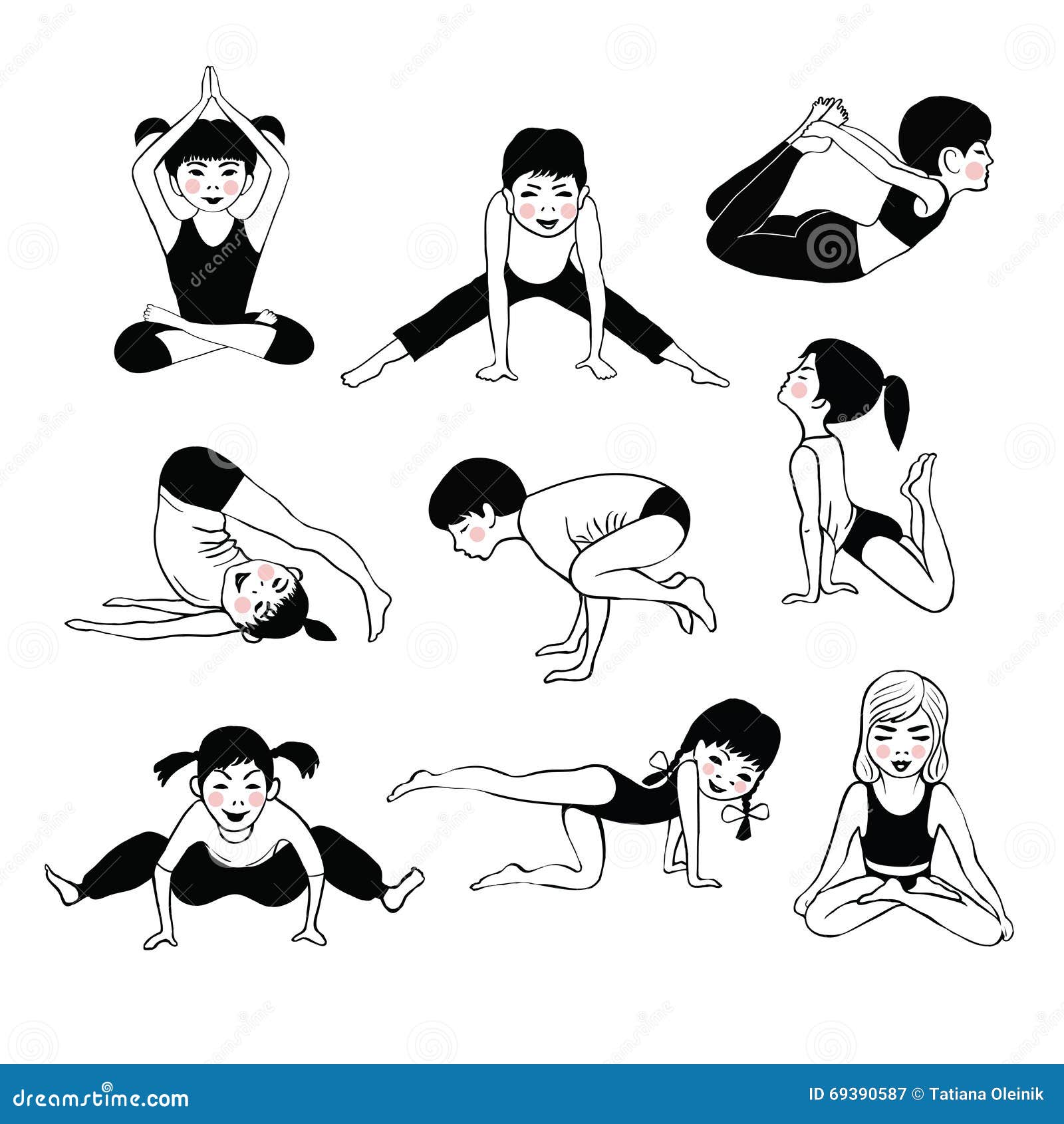 https://thumbs.dreamstime.com/z/set-dzieci-joga-69390587.jpg