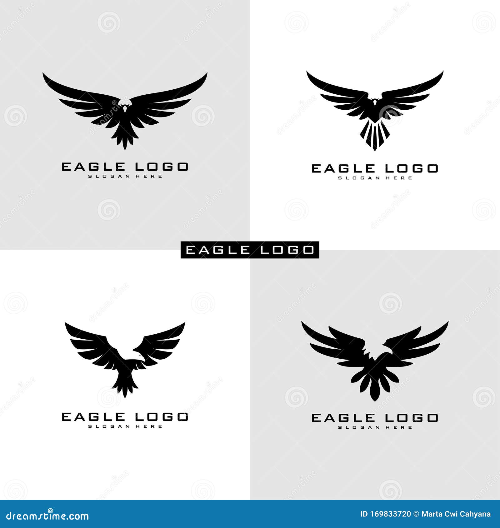 Set of Eagle Logo Vector Symbol Stock Vector - Illustration of majestic,  feather: 169833720