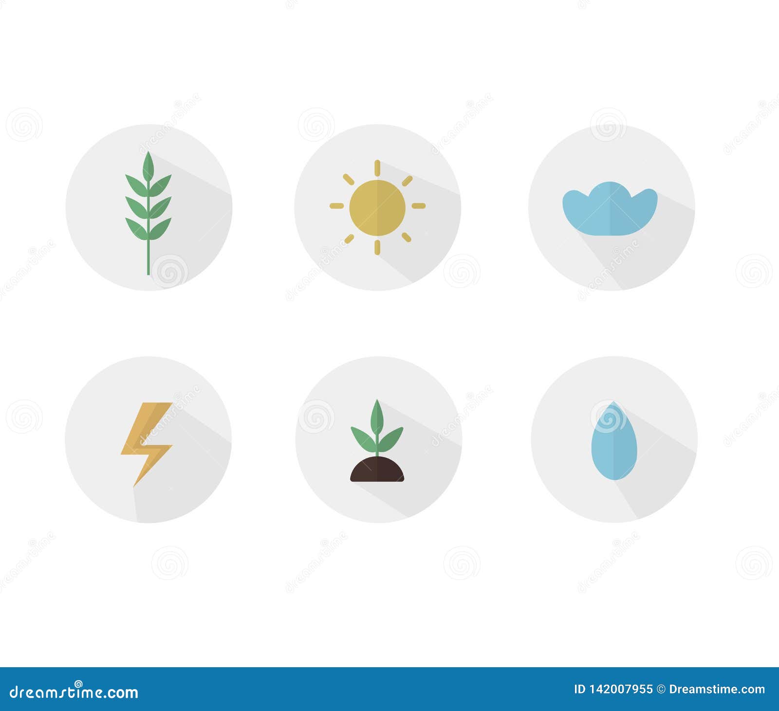 Set of eco icons stock illustration. Illustration of sign - 142007955