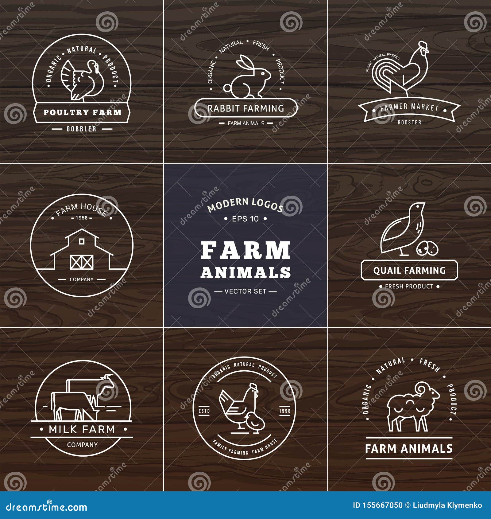 Set of Eight Modern Linear Style Logos with Farm Animals with Space for Text or Company Name Stock Vector - Illustration of chicken, design: 155667050 Set of Eight Modern Linear Style Logos with Farm Animals with Space for Text or Company Name Stock Vector - Illustration of chicken, design: 155667050