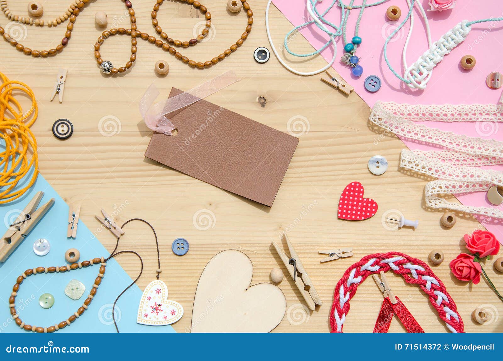 Set Of Elements For Handicraft And Decorative Items For Handmade