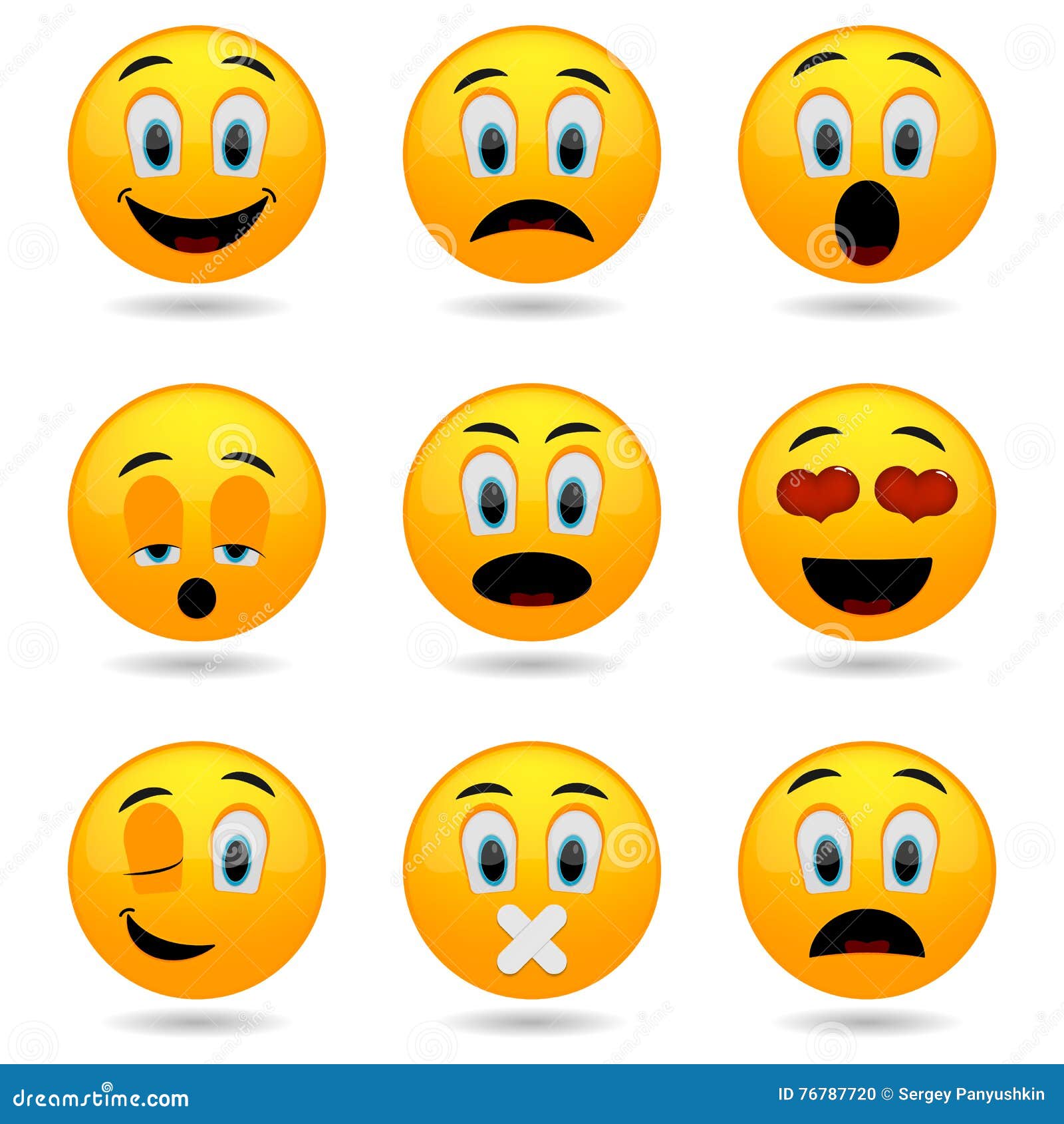 funny smiley faces animation