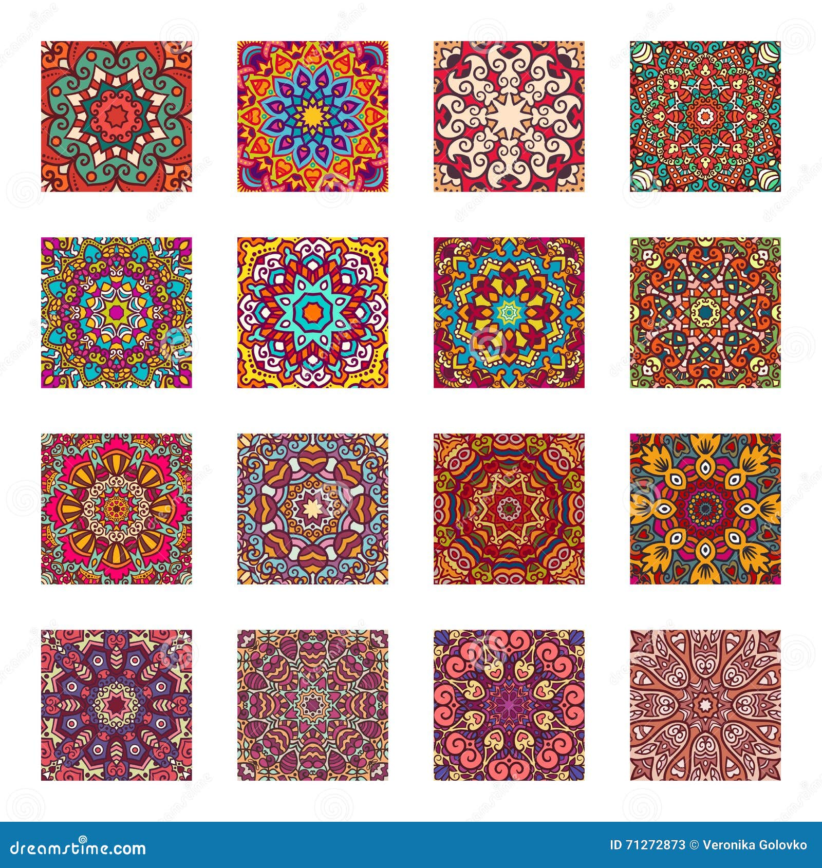 Set of ethnic patterns stock vector. Illustration of ornamental - 71272873