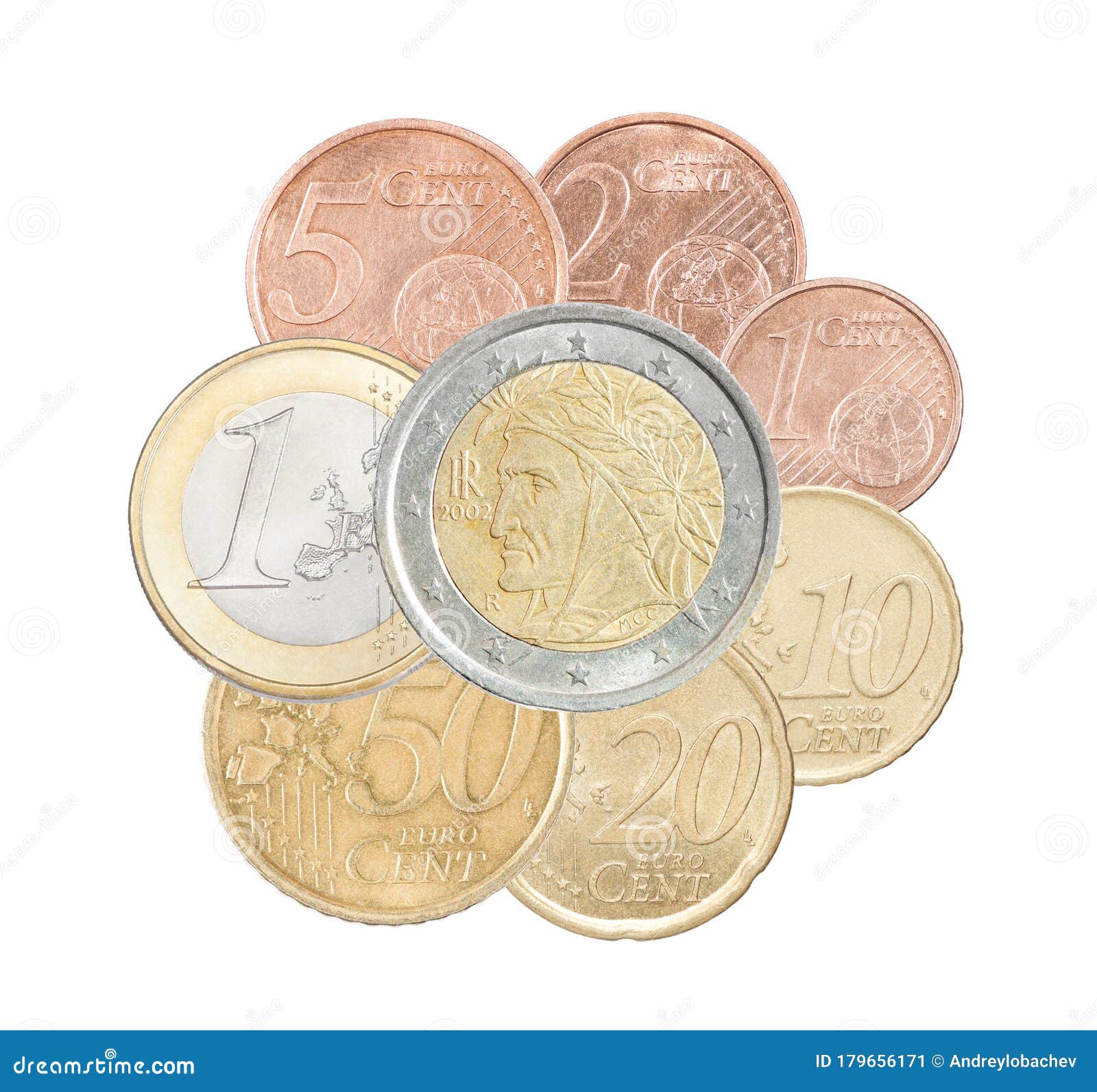 set of euro italy coins