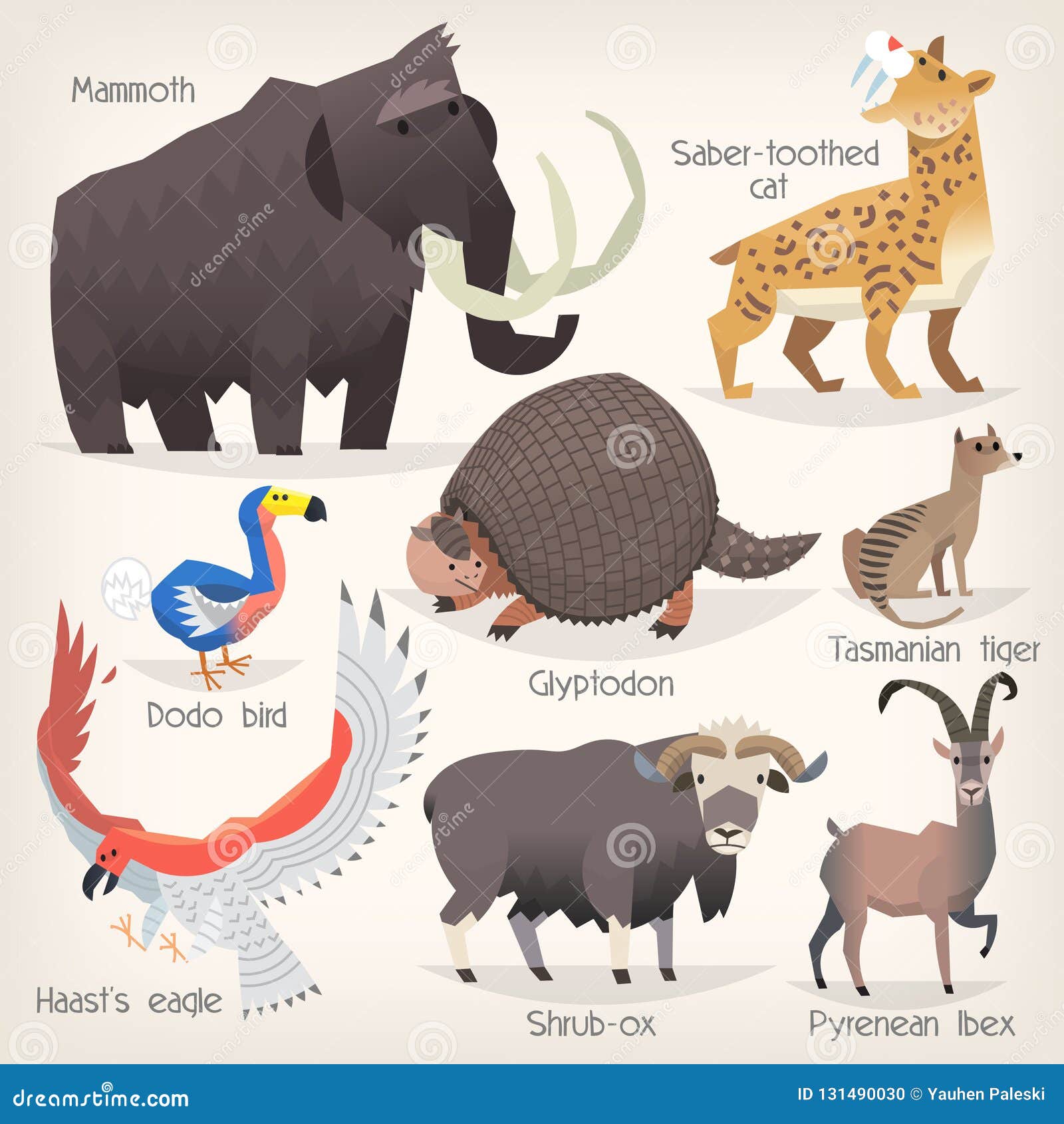 Extinct Mammals Stock Illustrations – 177 Extinct Mammals Stock  Illustrations, Vectors & Clipart - Dreamstime
