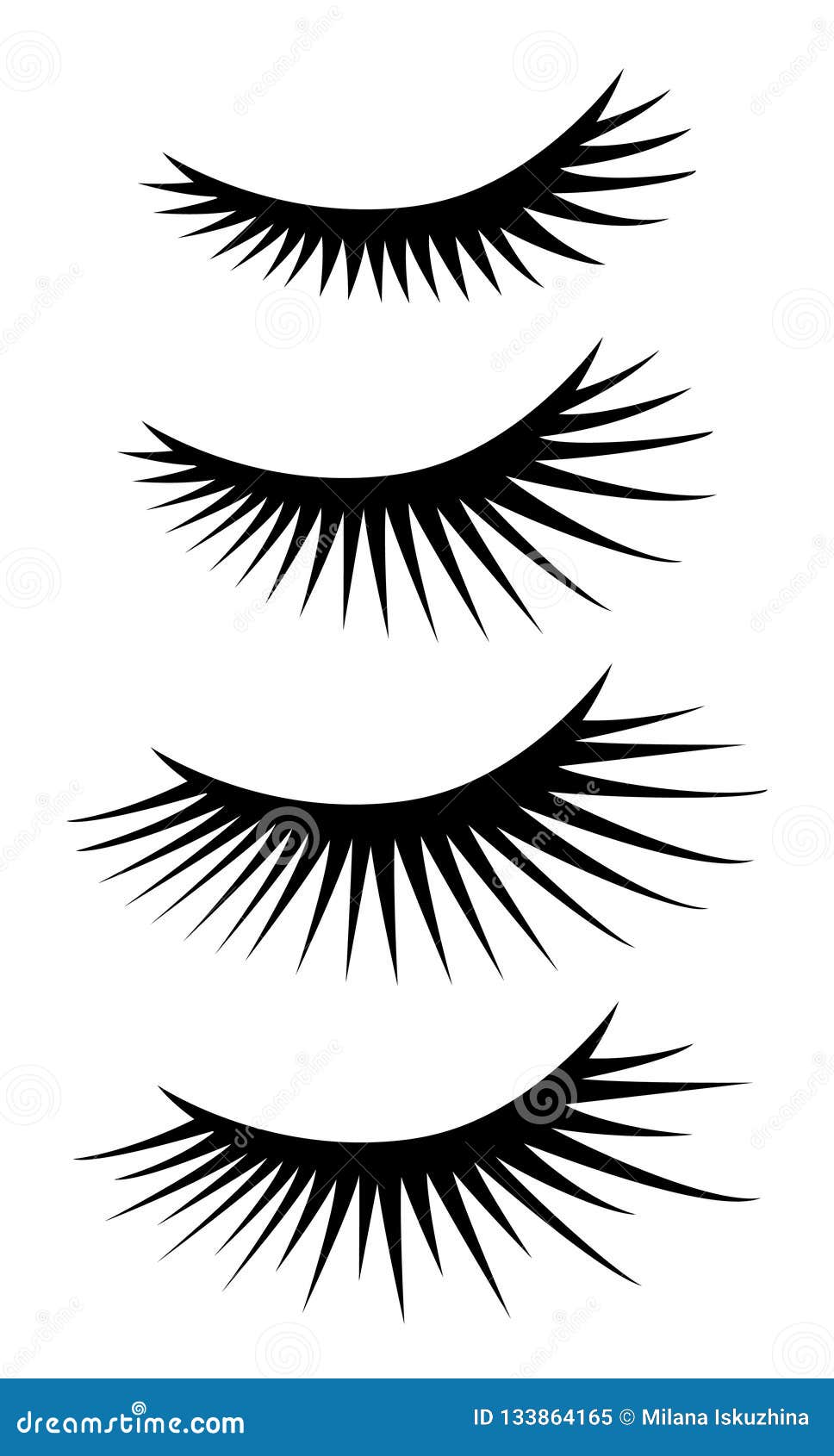 Download Vector Unicorn Eyelashes. Cartoon Animal Eyes. Closed Woman Eyes. Icon Set. | CartoonDealer.com ...