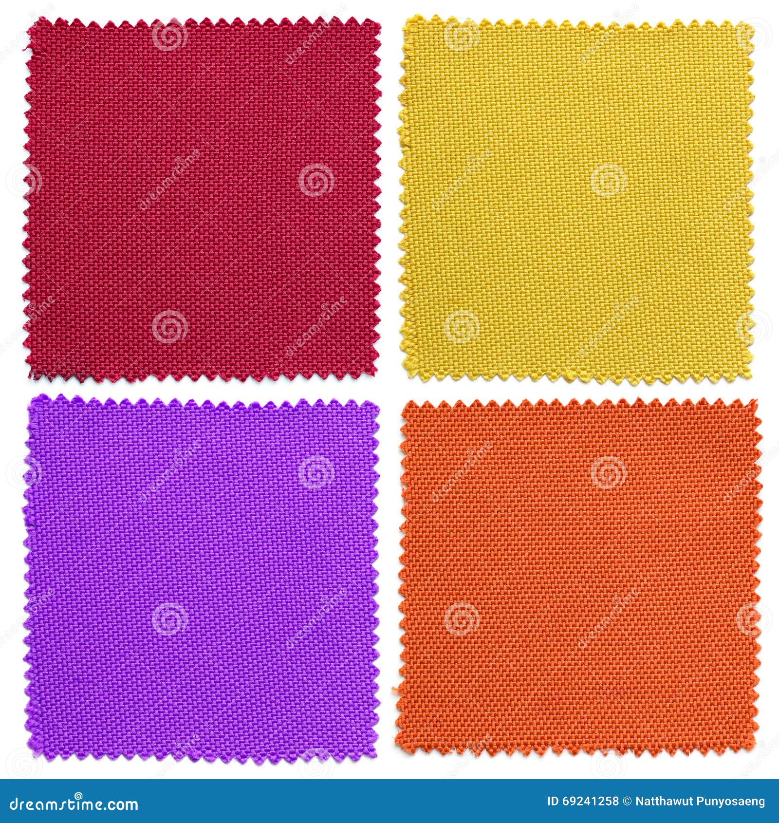 Set Of Fabric Swatch Samples Texture Stock Photo - Image of empty ...