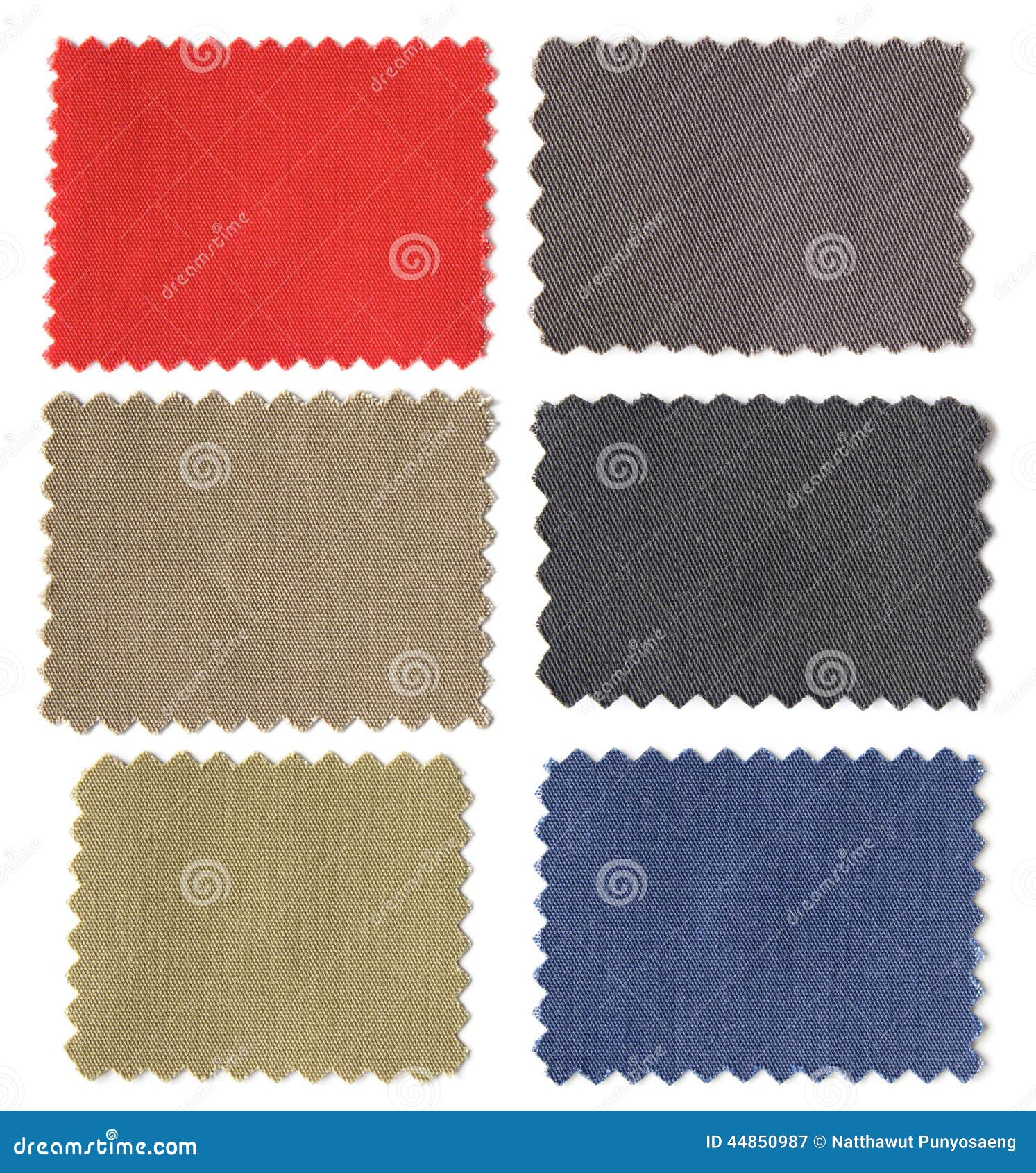 Set Of Fabric Swatch Samples Texture Stock Image - Image of empty ...