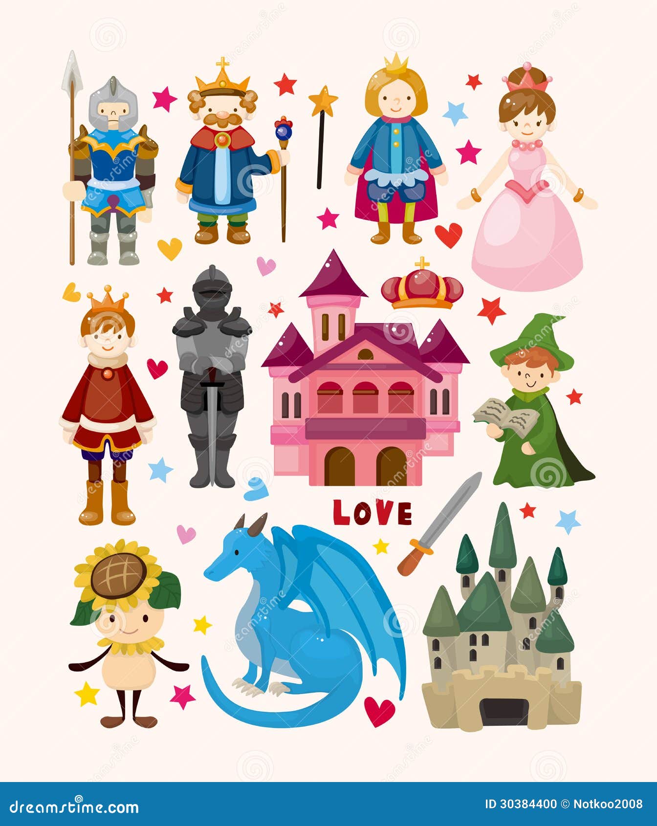 Fairy tale characters set Royalty Free Vector Image