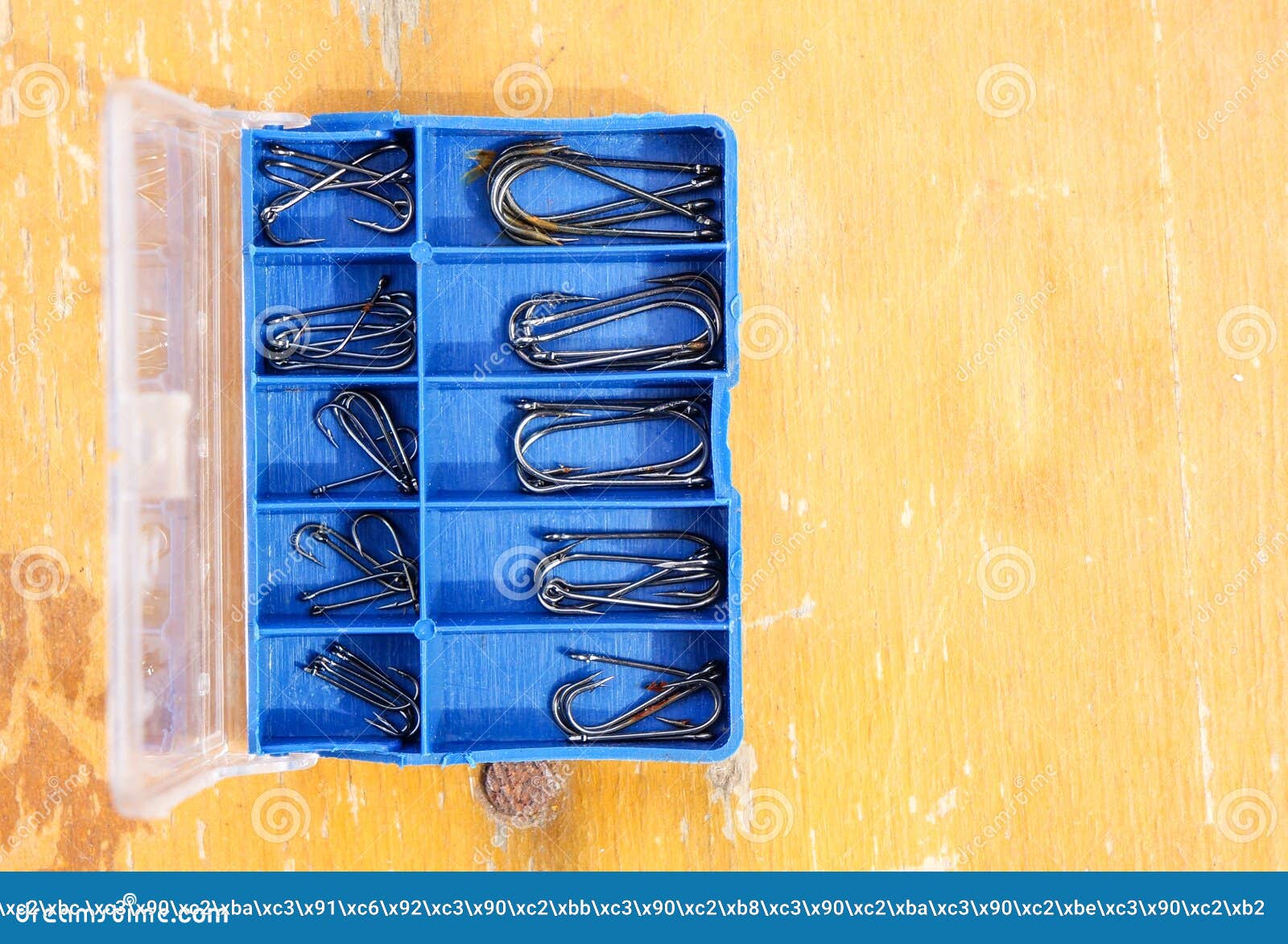 Set of fishing hooks stock photo. Image of fish, sport - 179201358