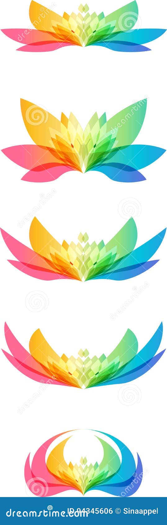 Set flower head stock vector. Illustration of floristic - 94345606
