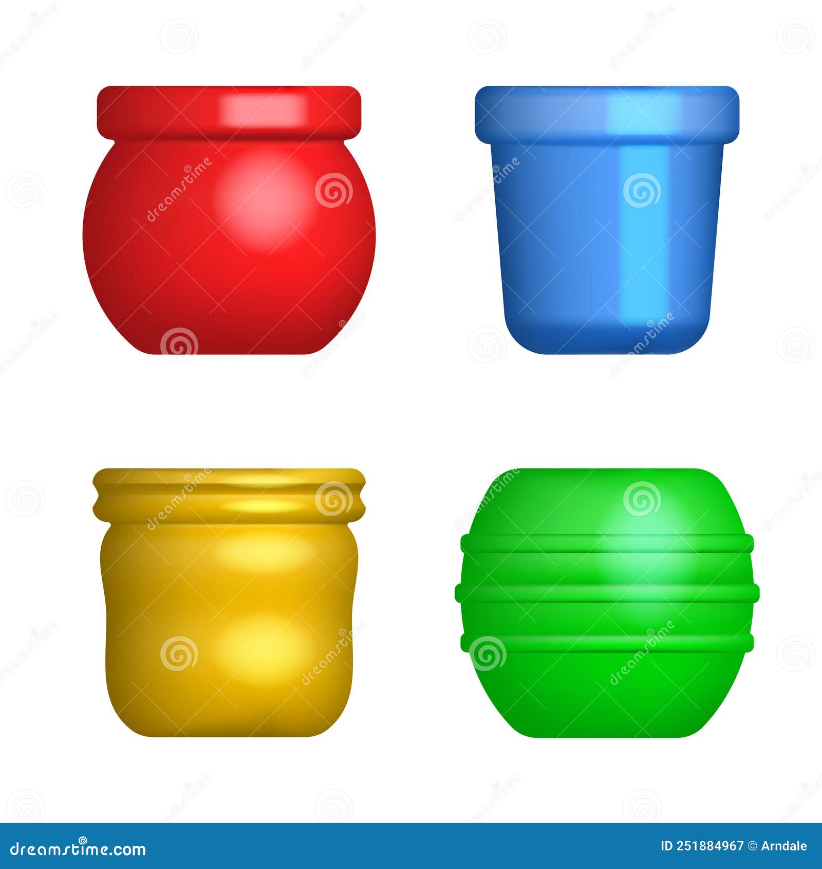 Set of Flower Pots of Various Shapes Stock Illustration Illustration of growth, interior