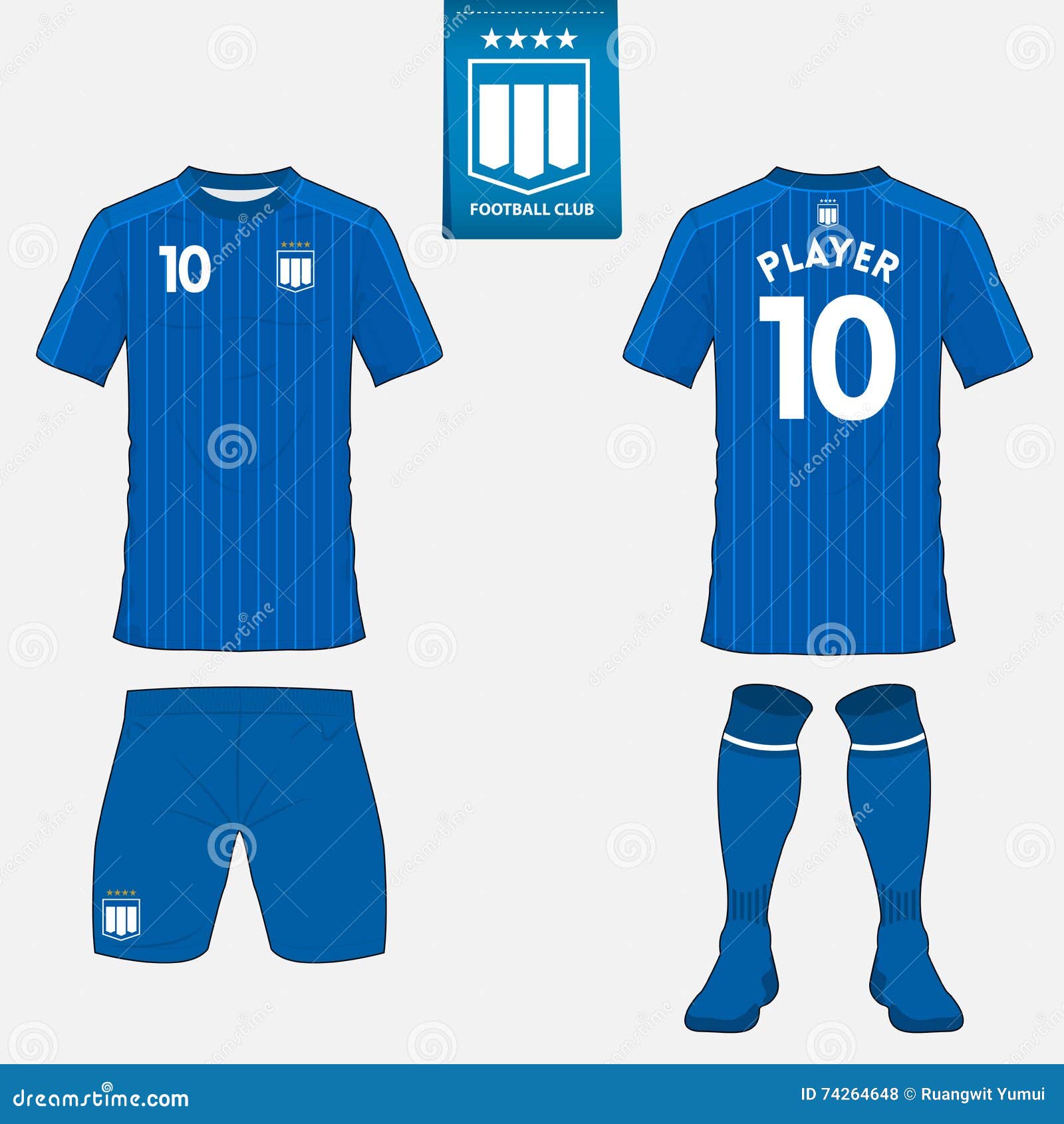 Download Set Of Football Jersey, Soccer Kit. Football Apparel Mock ...