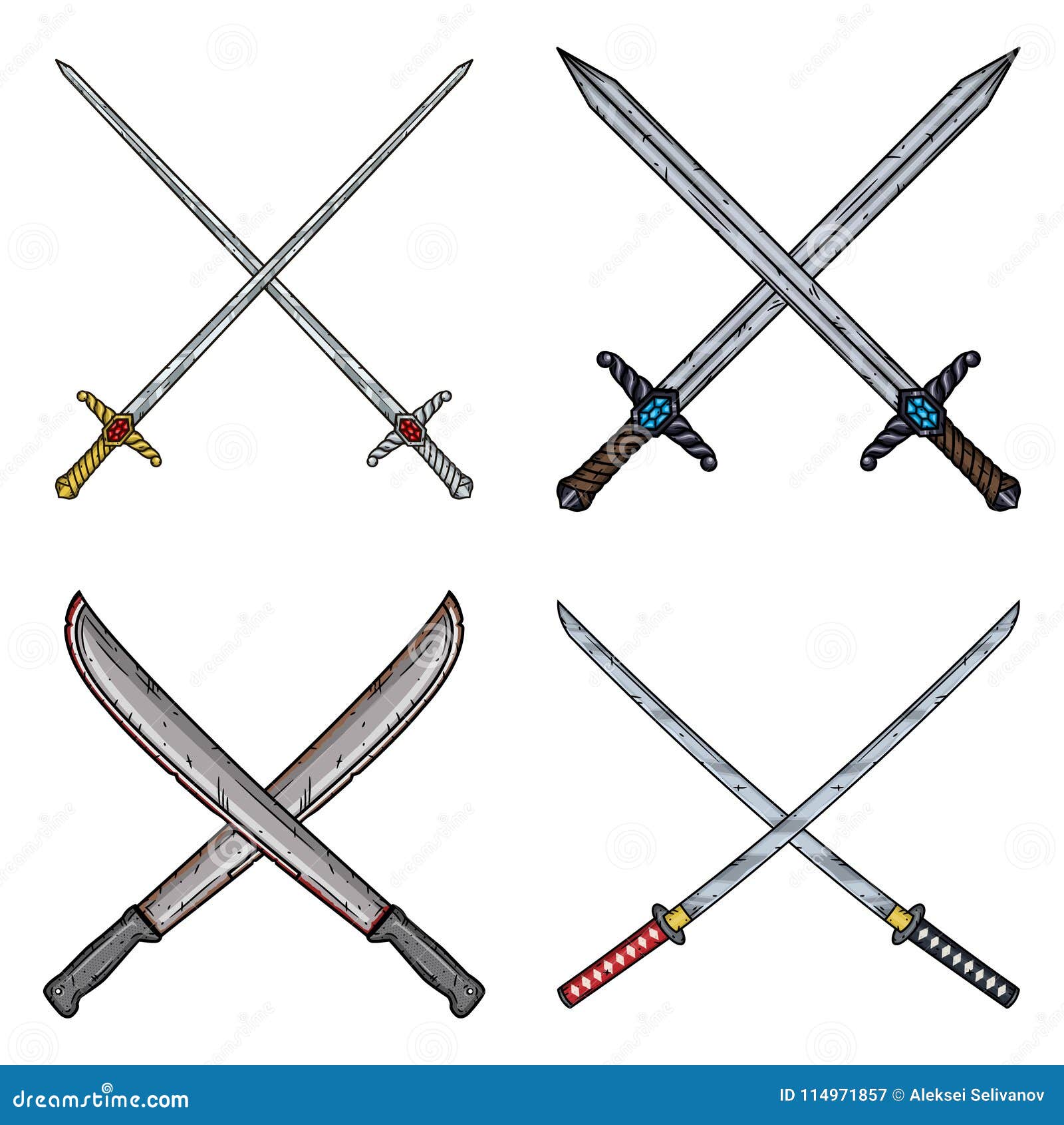 Katanas Stock Illustrations – 105 Katanas Stock Illustrations, Vectors &  Clipart - Dreamstime