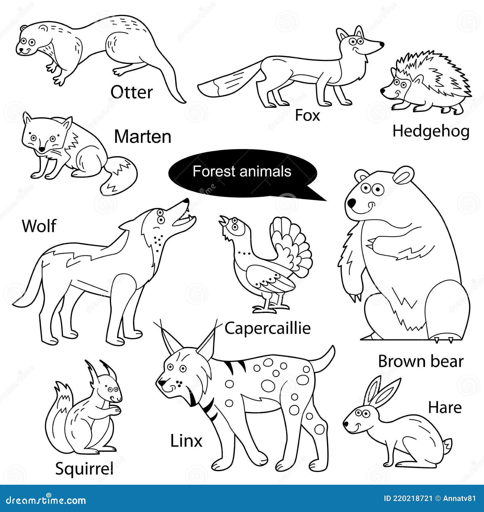 Europe Animals Coloring Pages