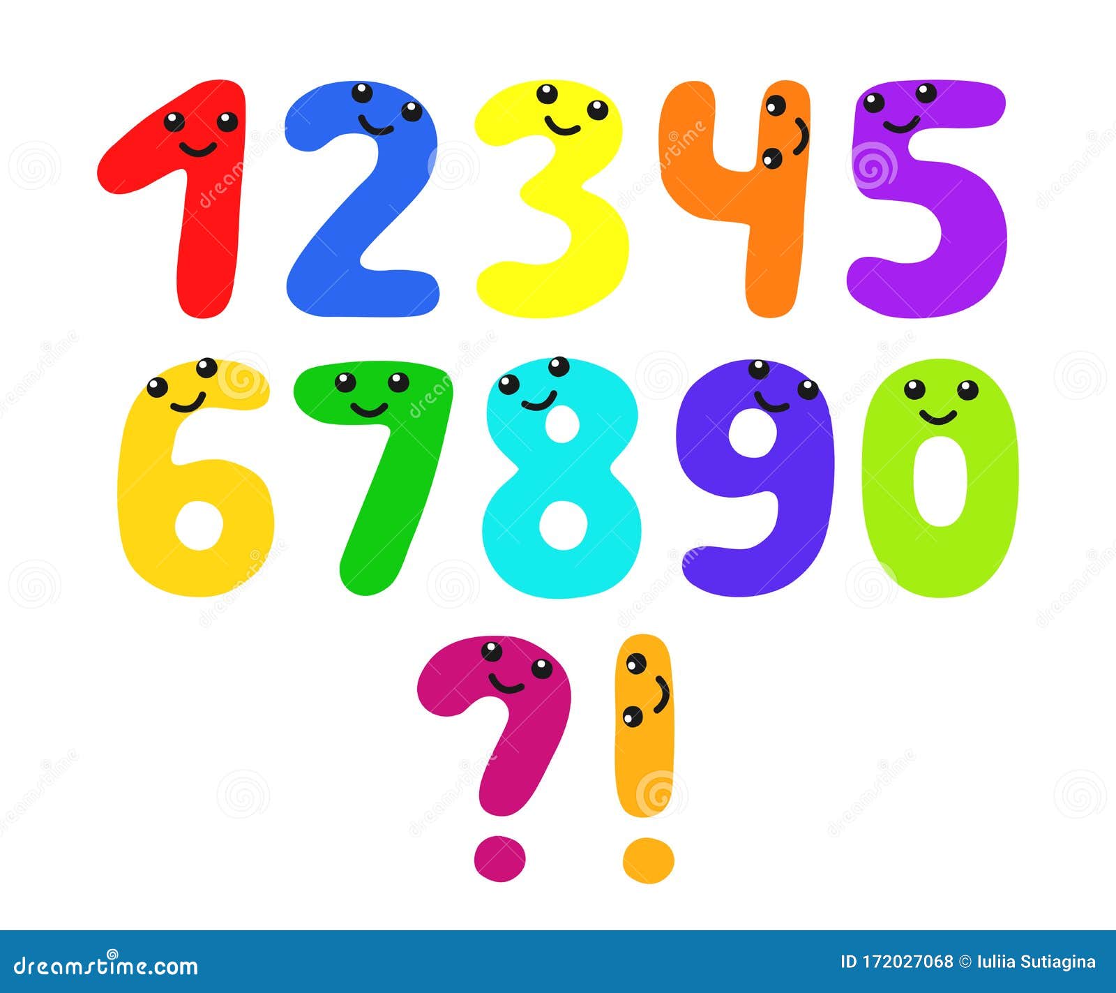 Set of Funny Numbers from 1 To 9 with Faces. Smiling Children`s School Characters with Eyes Stock Vector - Illustration of collection, text: 172027068 Set of Funny Numbers from 1 To 9 with Faces. Smiling Children`s School Characters with Eyes Stock Vector - Illustration of collection, text: 172027068