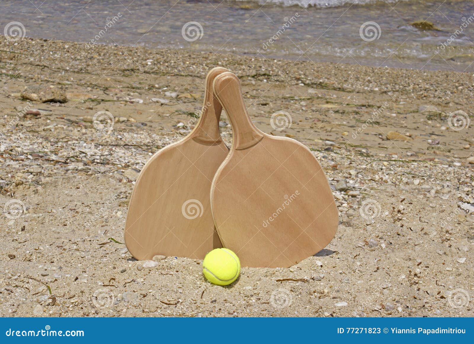 Set for a Game of Beach Tennis Stock Image - Image of clouds, strand ...